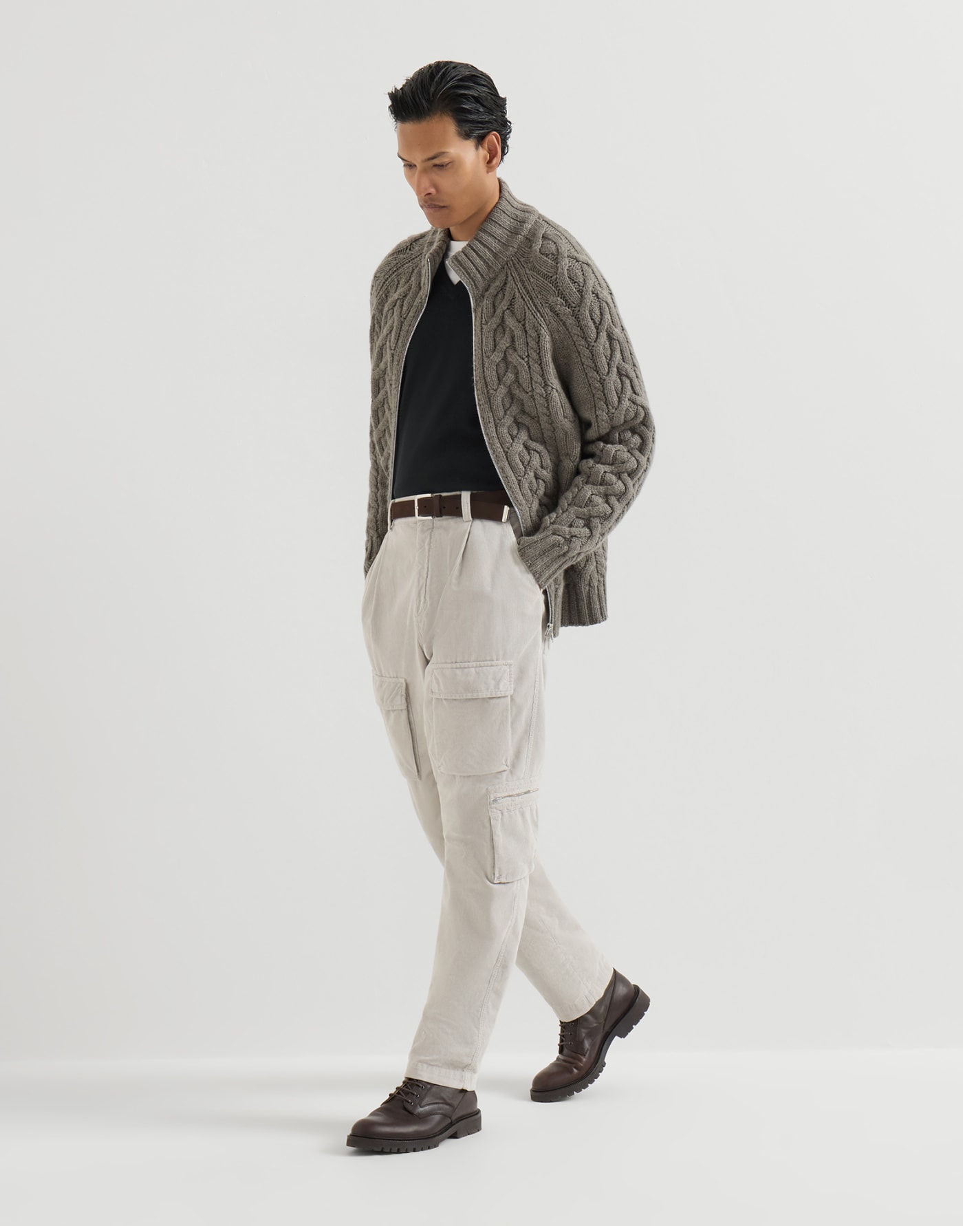 Cashmere sweater Black Man - Brunello Cucinelli