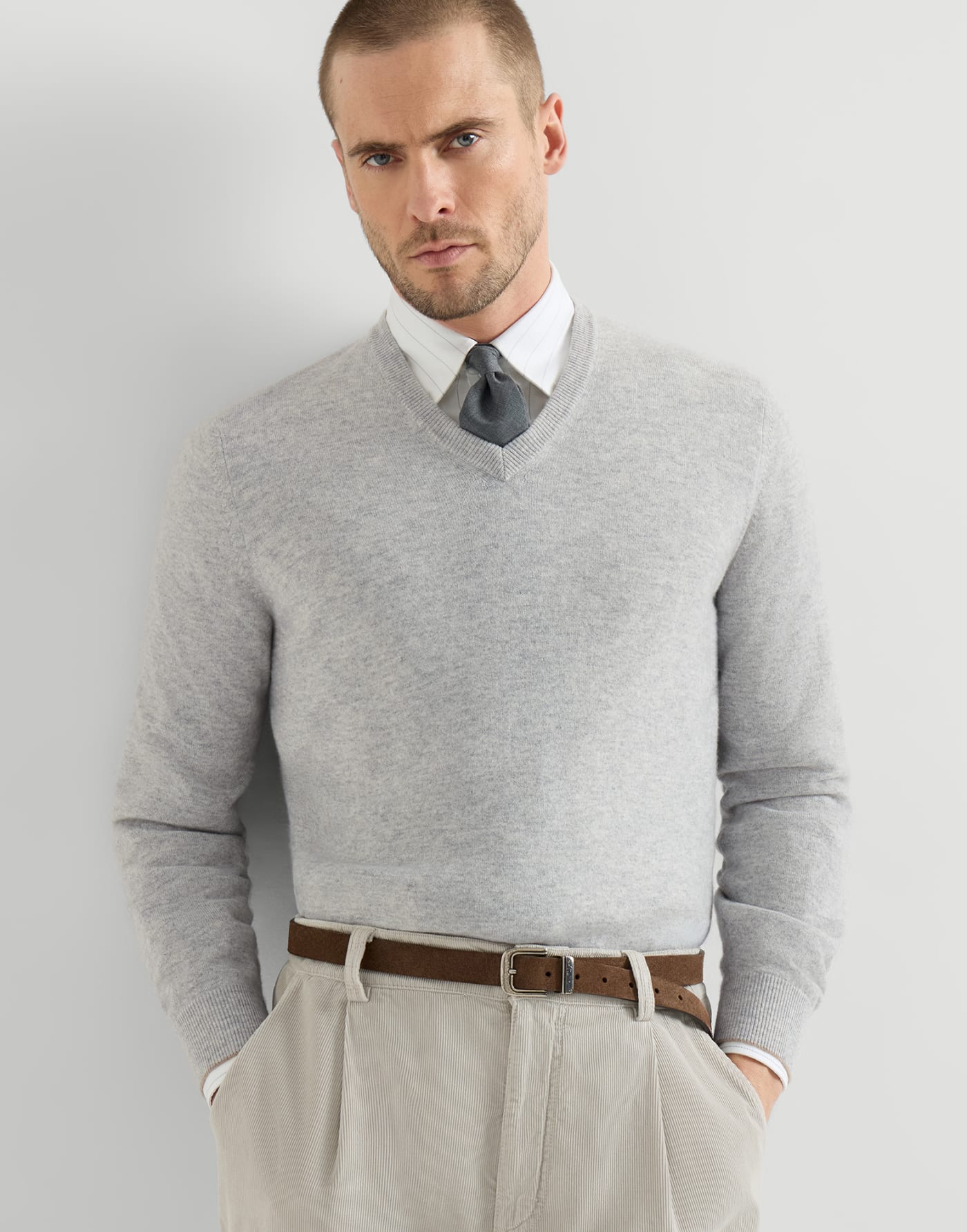 Cashmere sweater Pebble Man - Brunello Cucinelli