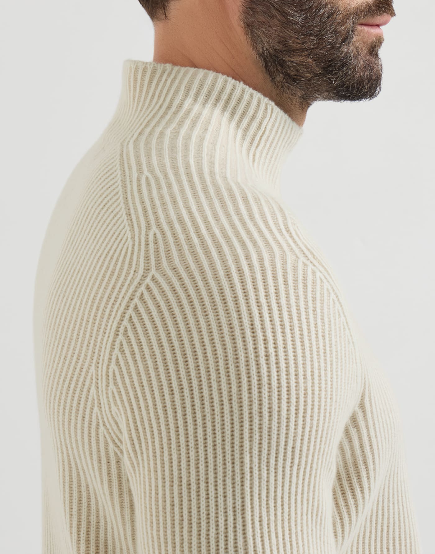 Pull en cachemire en côtes anglaises Panama Homme - Brunello Cucinelli
