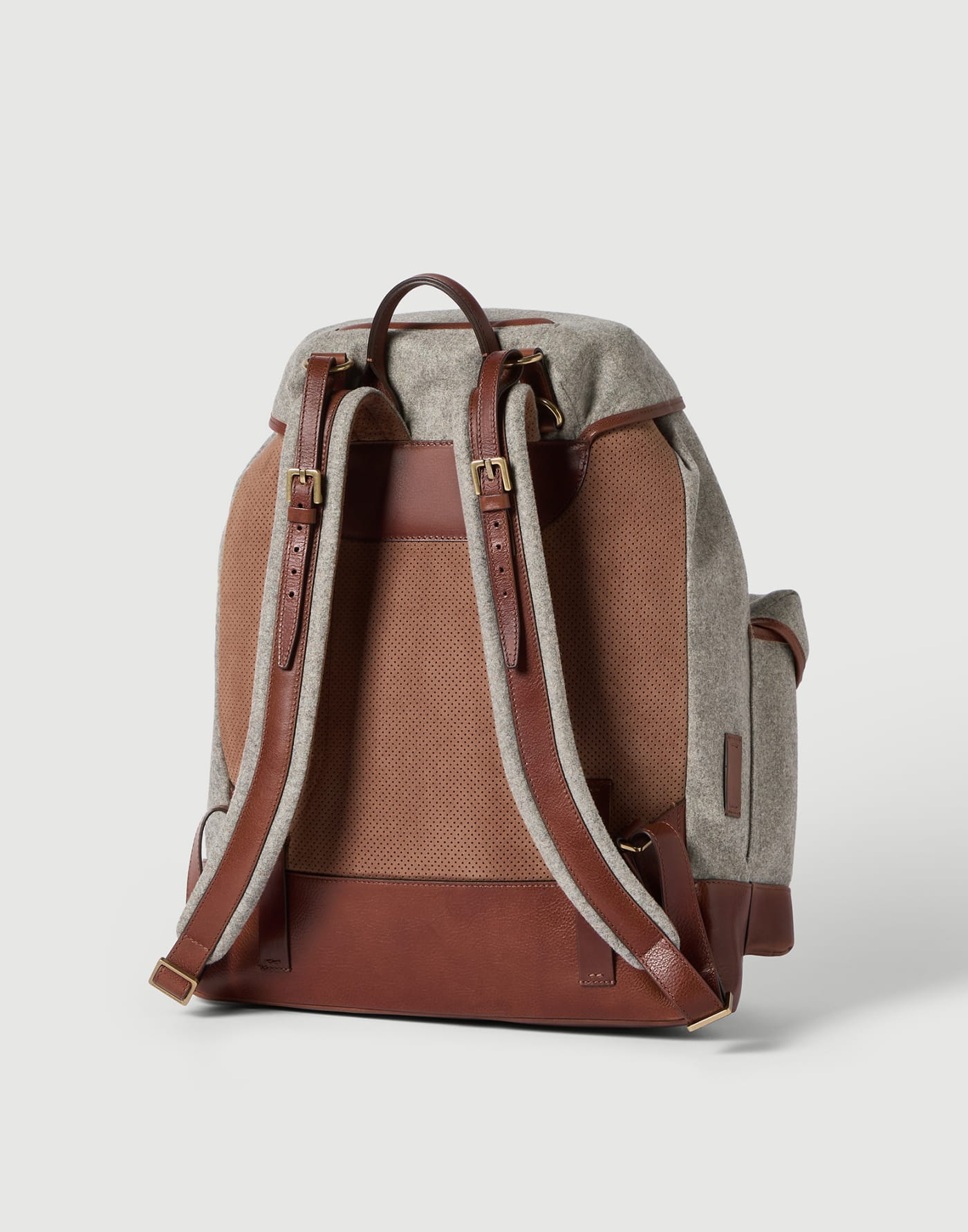 Sac à dos Field en flanelle Gris Homme - Brunello Cucinelli