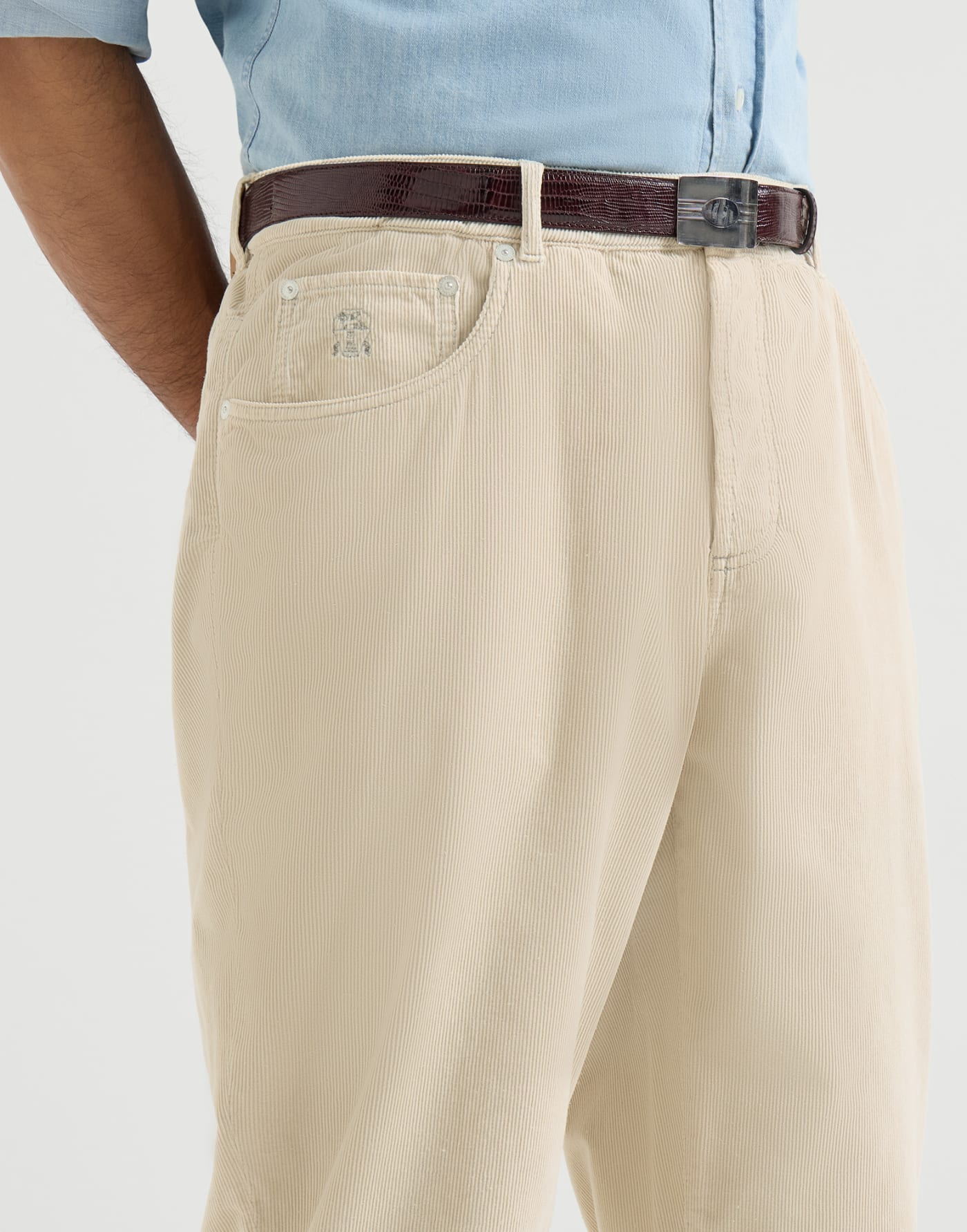Corduroy trousers Sand Man - Brunello Cucinelli