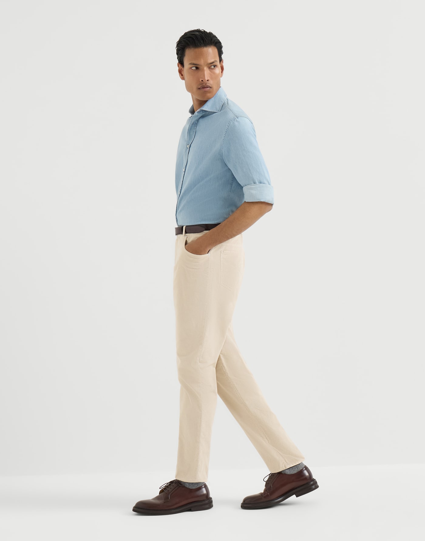 Corduroy trousers Sand Man - Brunello Cucinelli