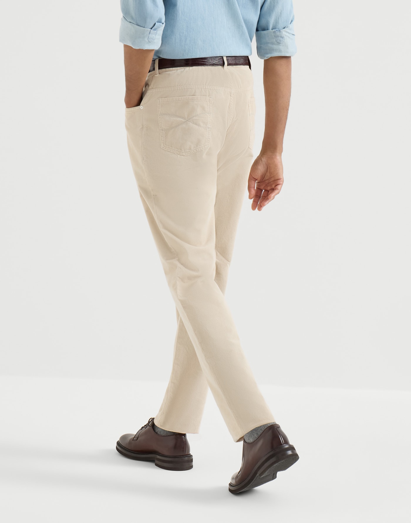 Corduroy trousers Sand Man - Brunello Cucinelli