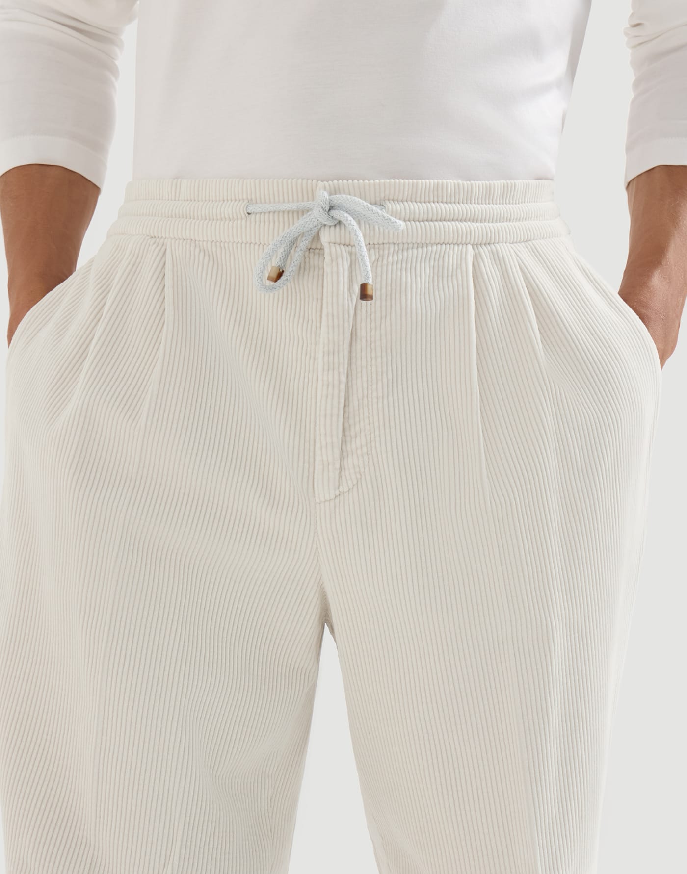 Garment-dyed trousers White Man - Brunello Cucinelli