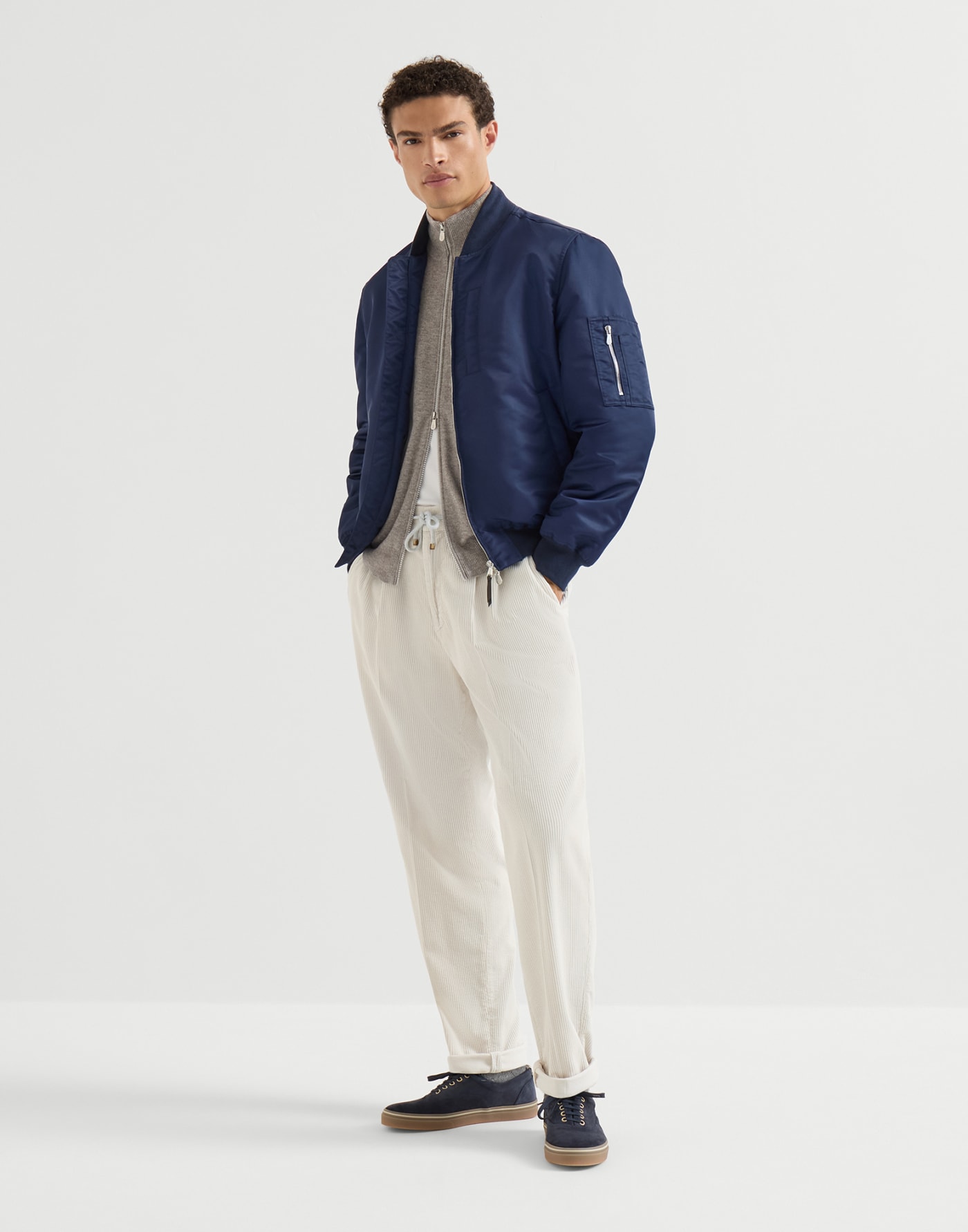Garment-dyed trousers White Man - Brunello Cucinelli