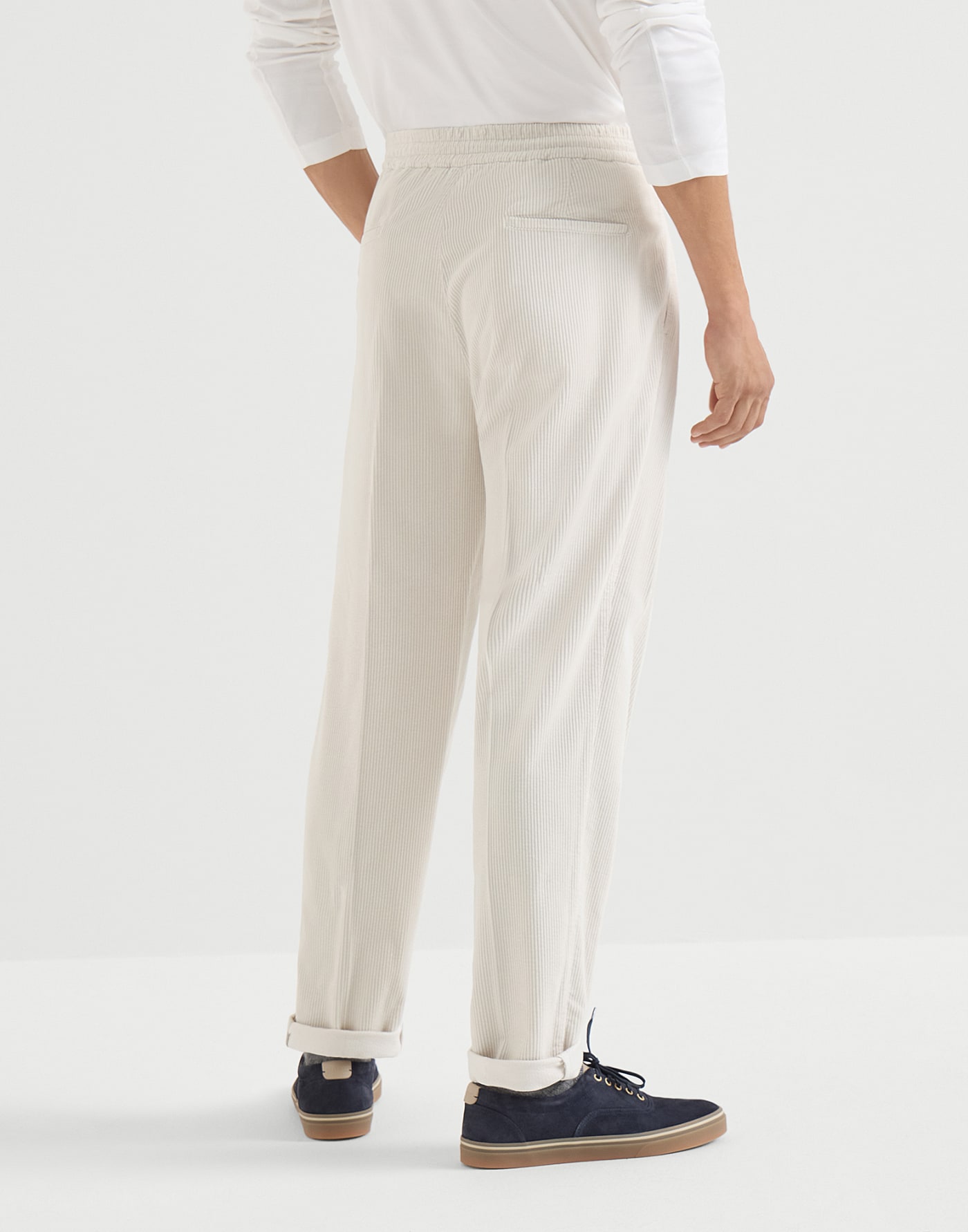 Garment-dyed trousers White Man - Brunello Cucinelli