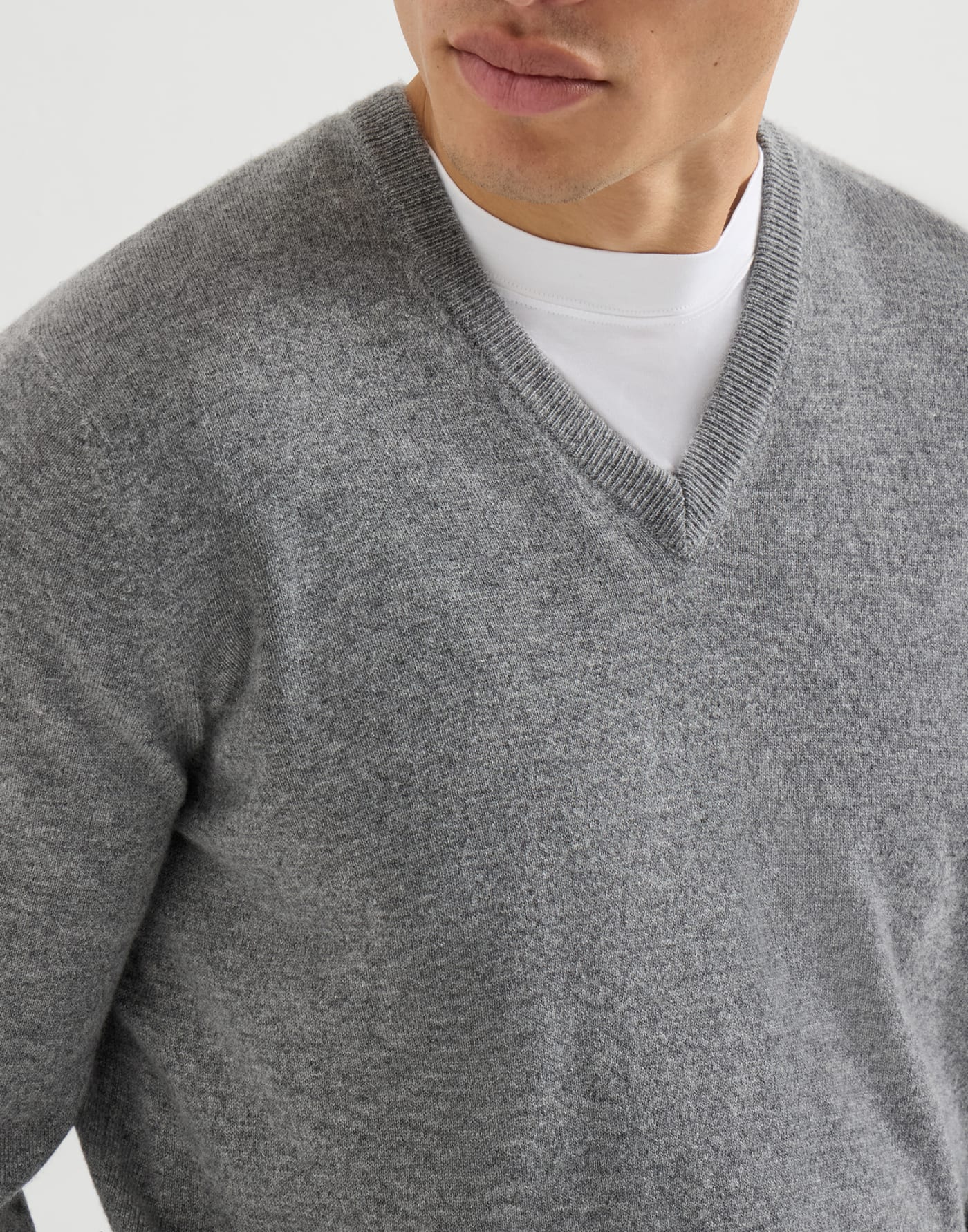 Pullover aus Kaschmir Dunkelgrau Herren - Brunello Cucinelli
