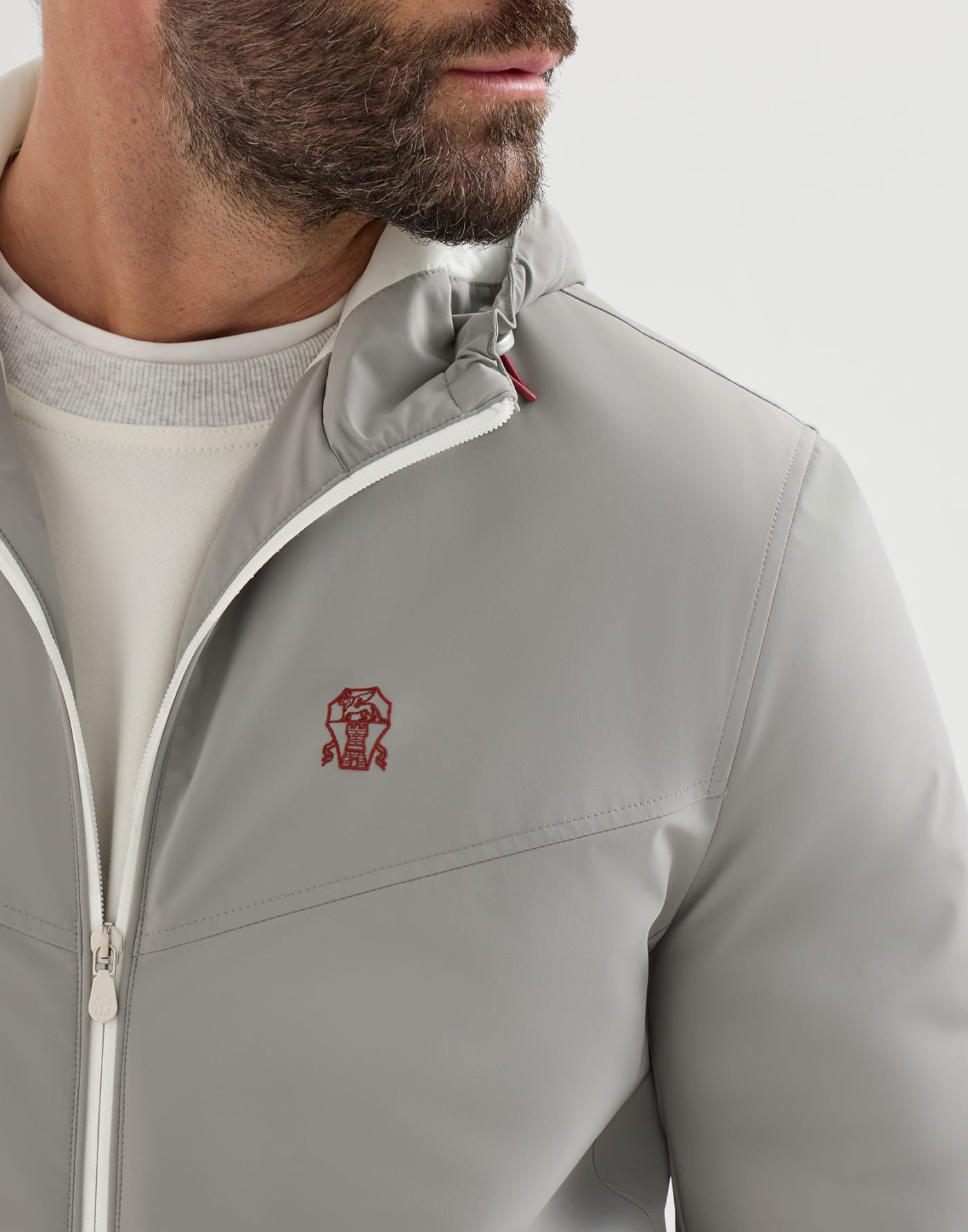 Jacke aus Nylon Grau Herren - Brunello Cucinelli