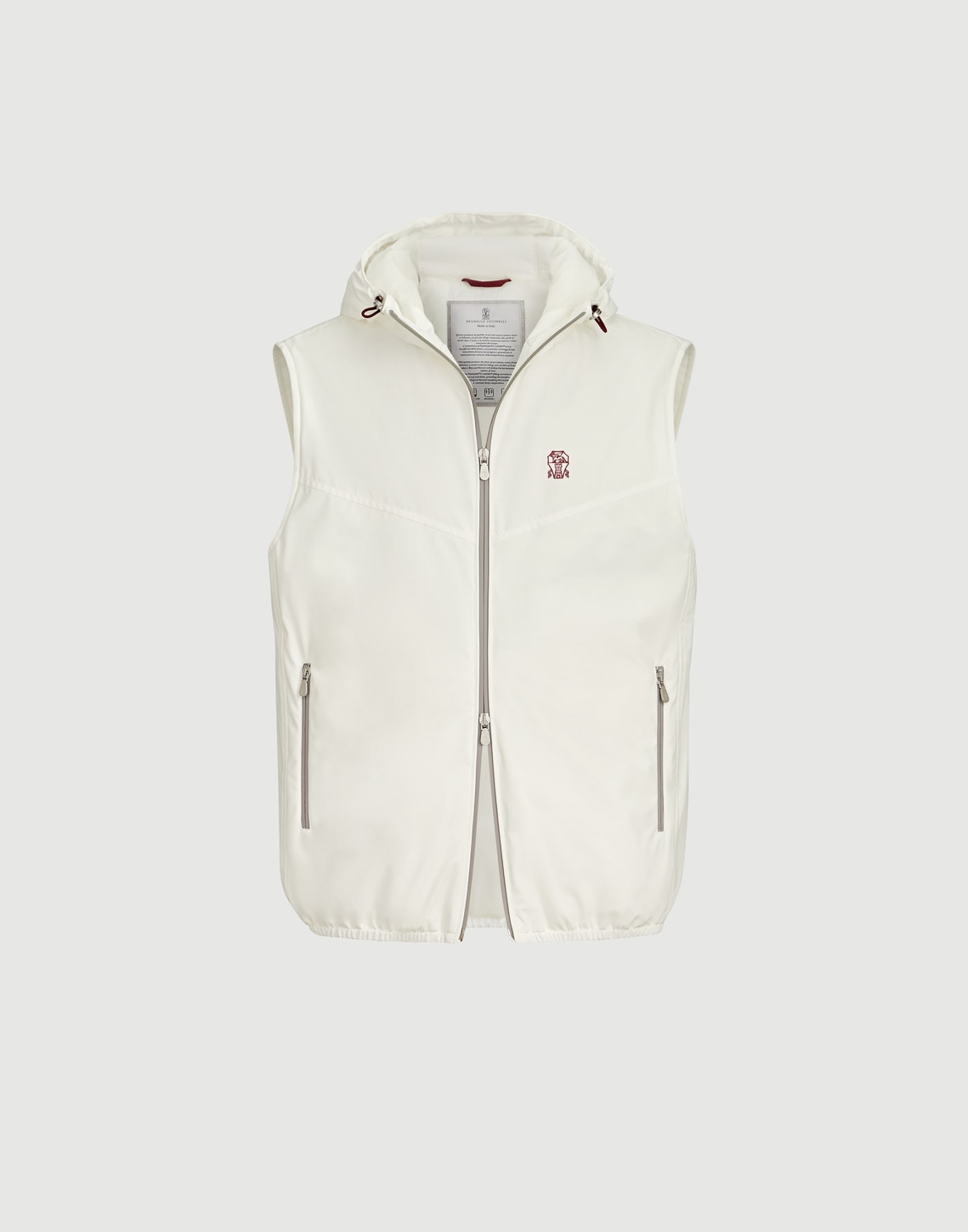 Vest with Thermore® padding Off-White Man - Brunello Cucinelli