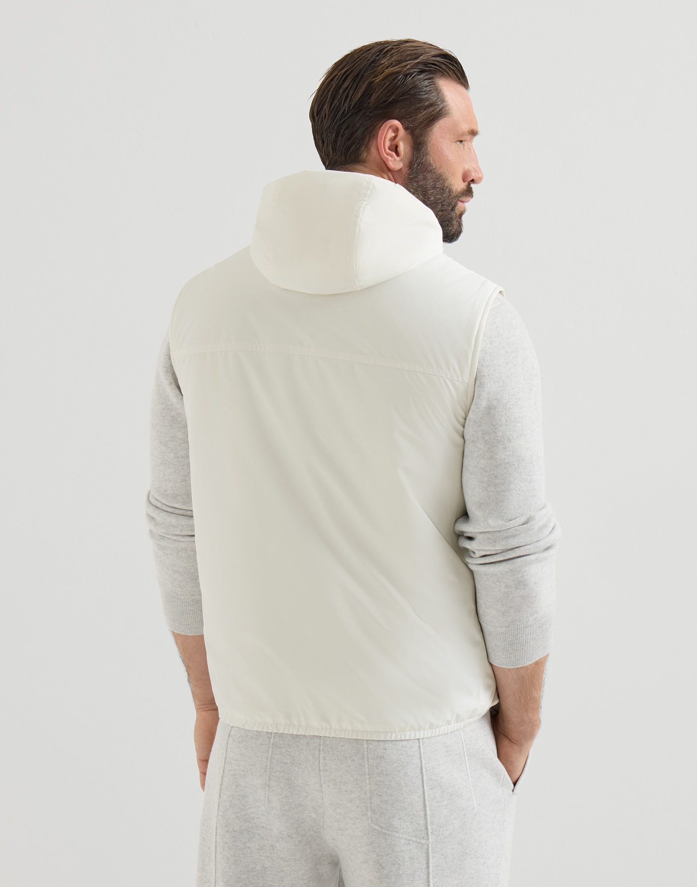 Vest with Thermore® padding Off-White Man - Brunello Cucinelli