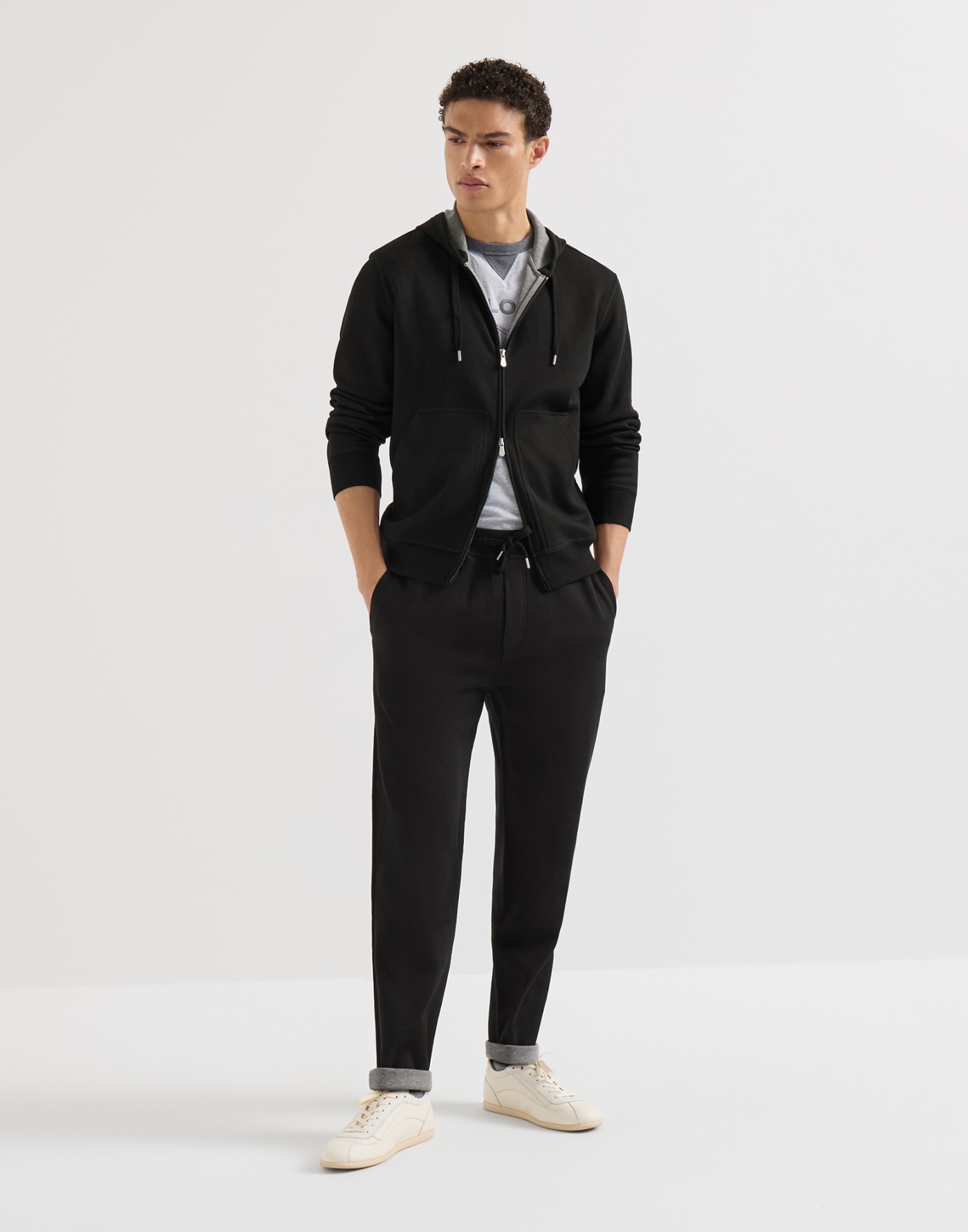 Double cloth trousers Black Man - Brunello Cucinelli