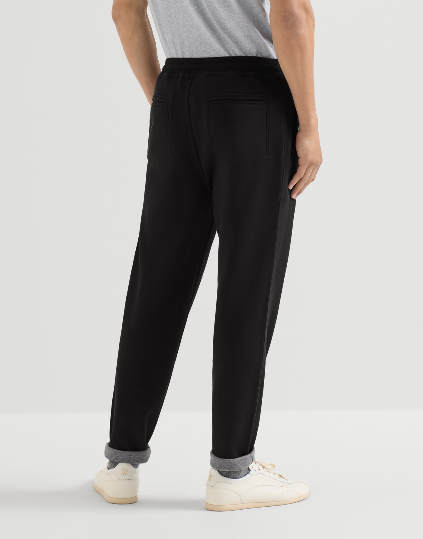Double cloth trousers Black Man - Brunello Cucinelli