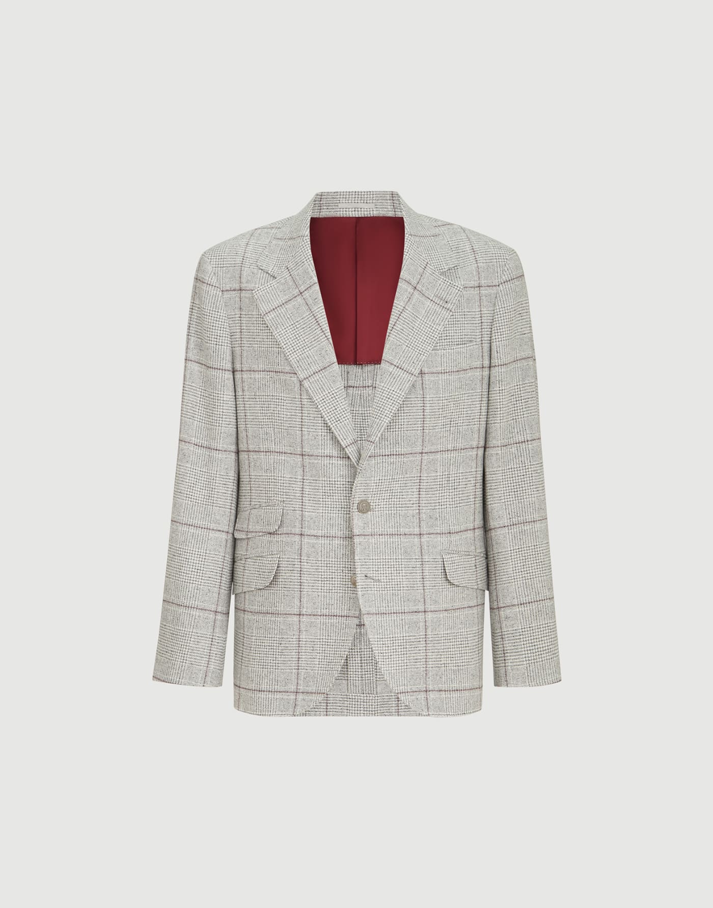 Blazer with metal buttons Grey Man - Brunello Cucinelli