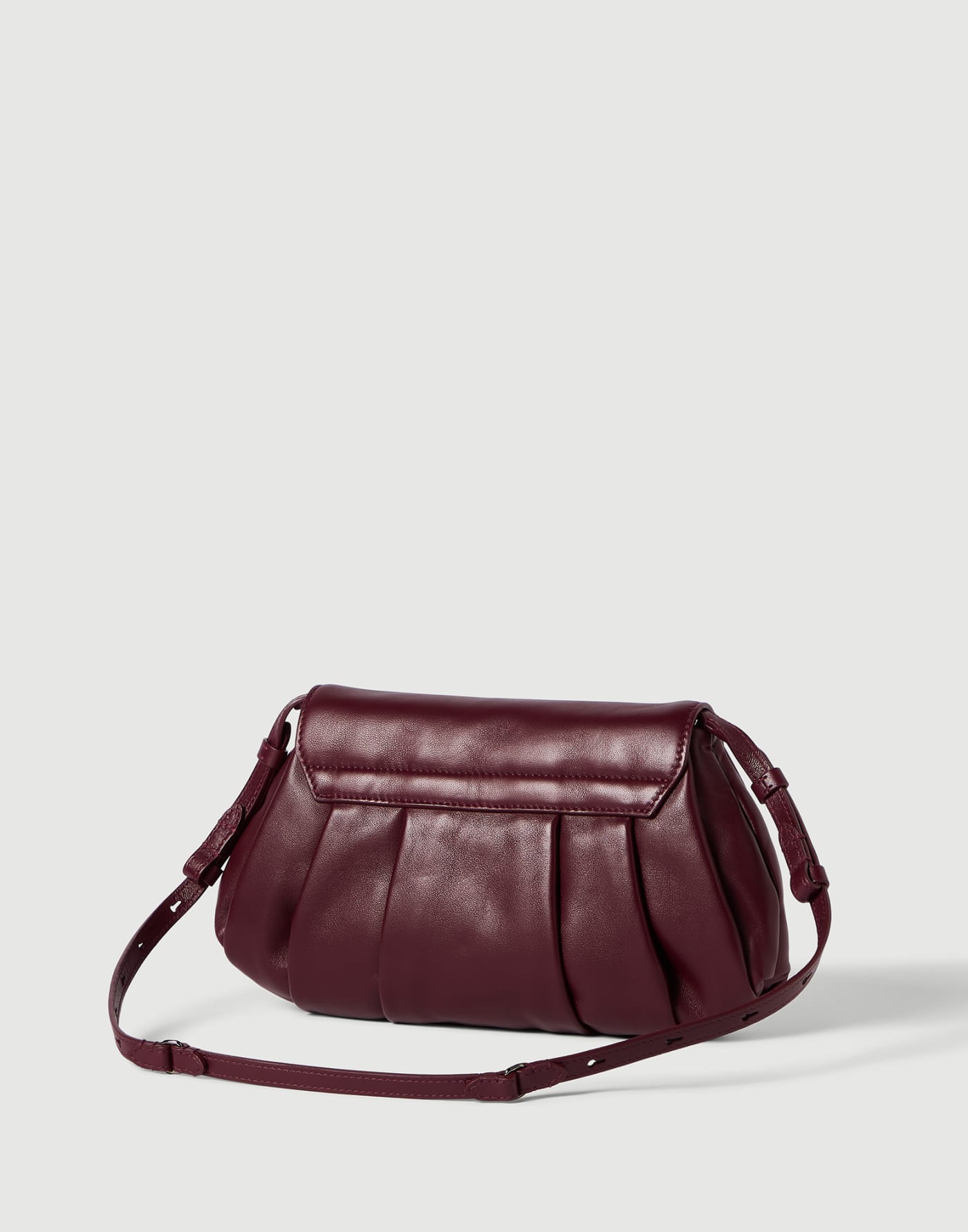 Boule bag in nappa leather Burgundy Woman - Brunello Cucinelli