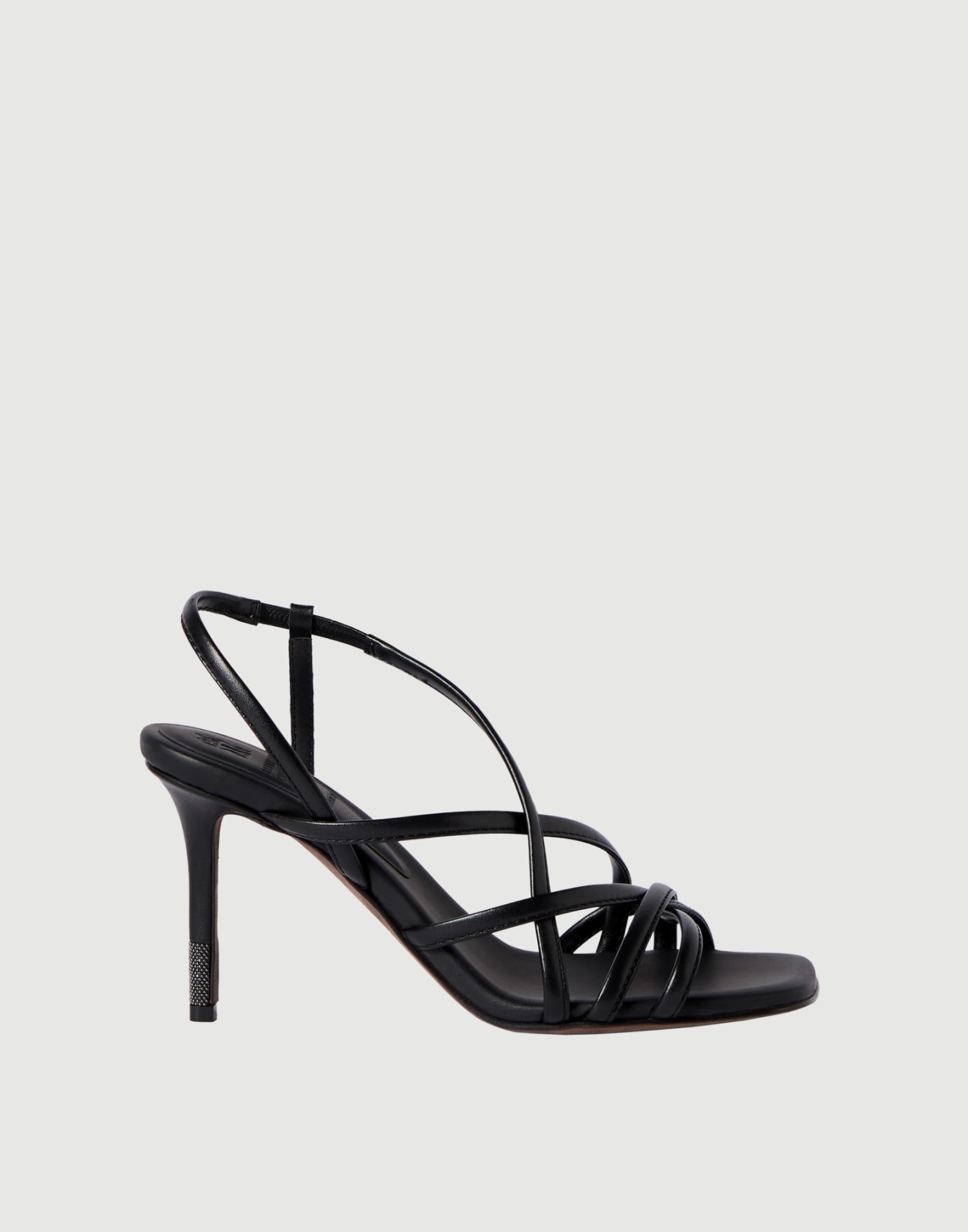 Calfskin heels with monili Black Woman - Brunello Cucinelli
