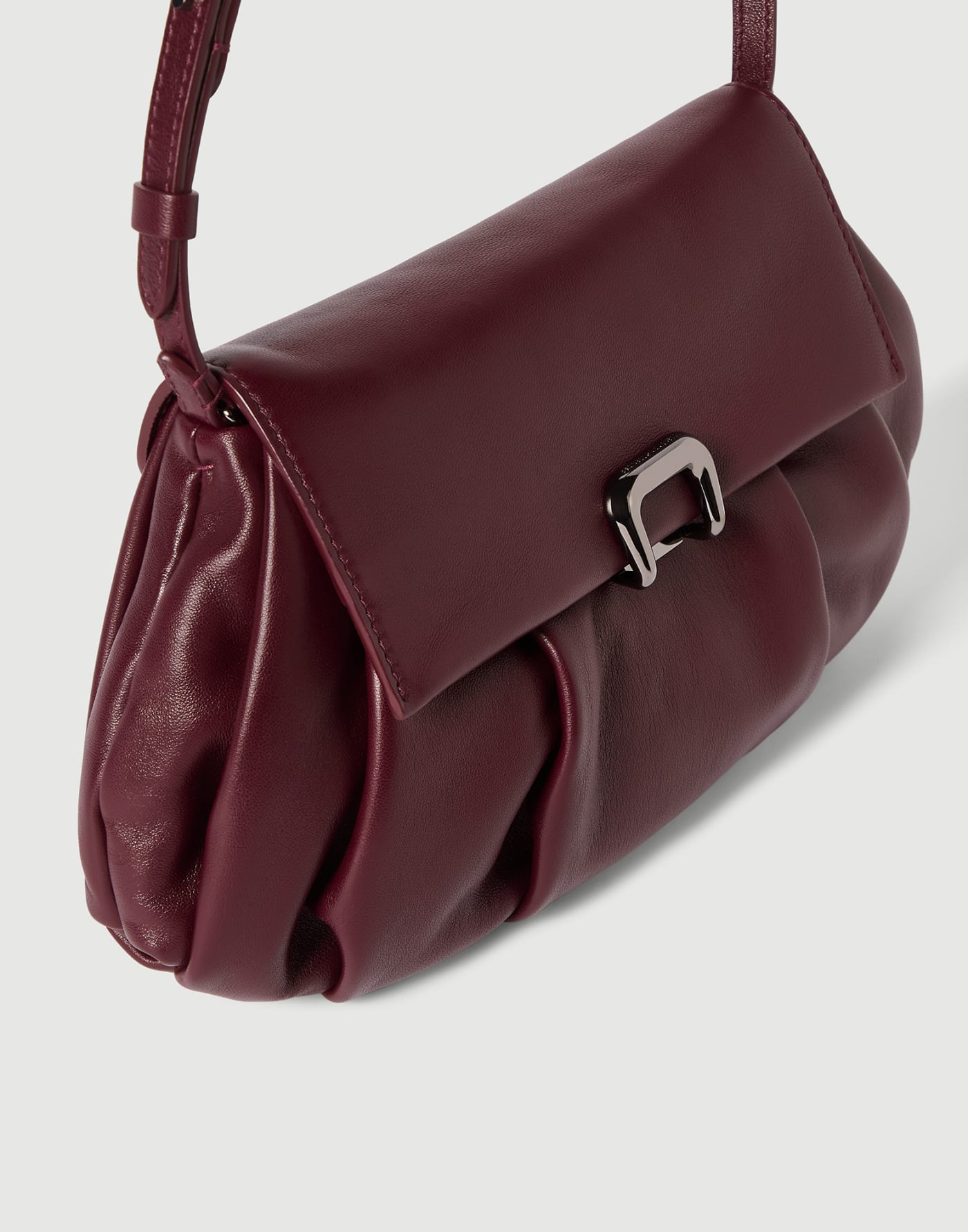 Boule bag in nappa leather Burgundy Woman - Brunello Cucinelli