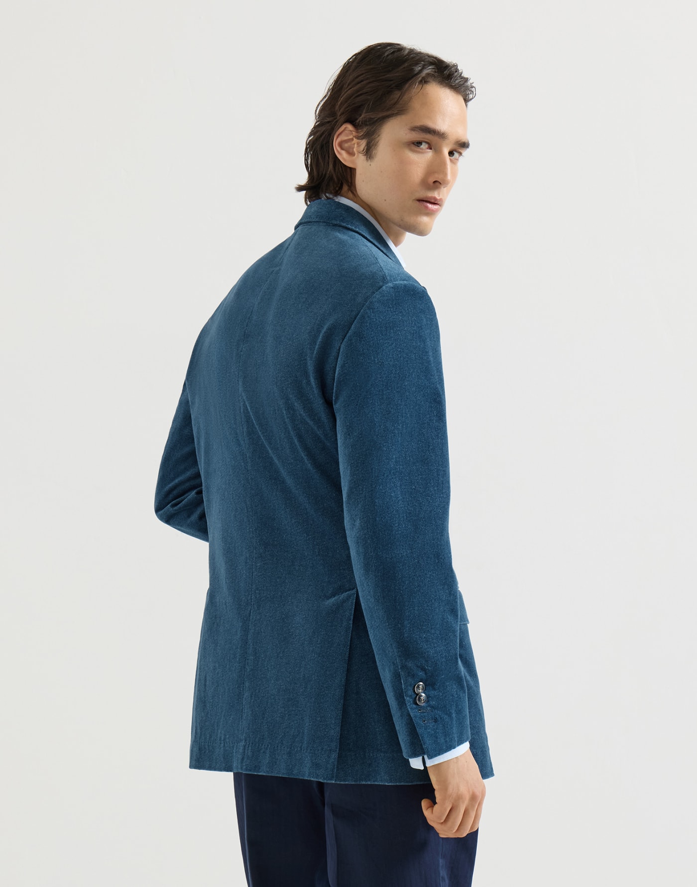Veste en velours effet denim Denim Homme - Brunello Cucinelli