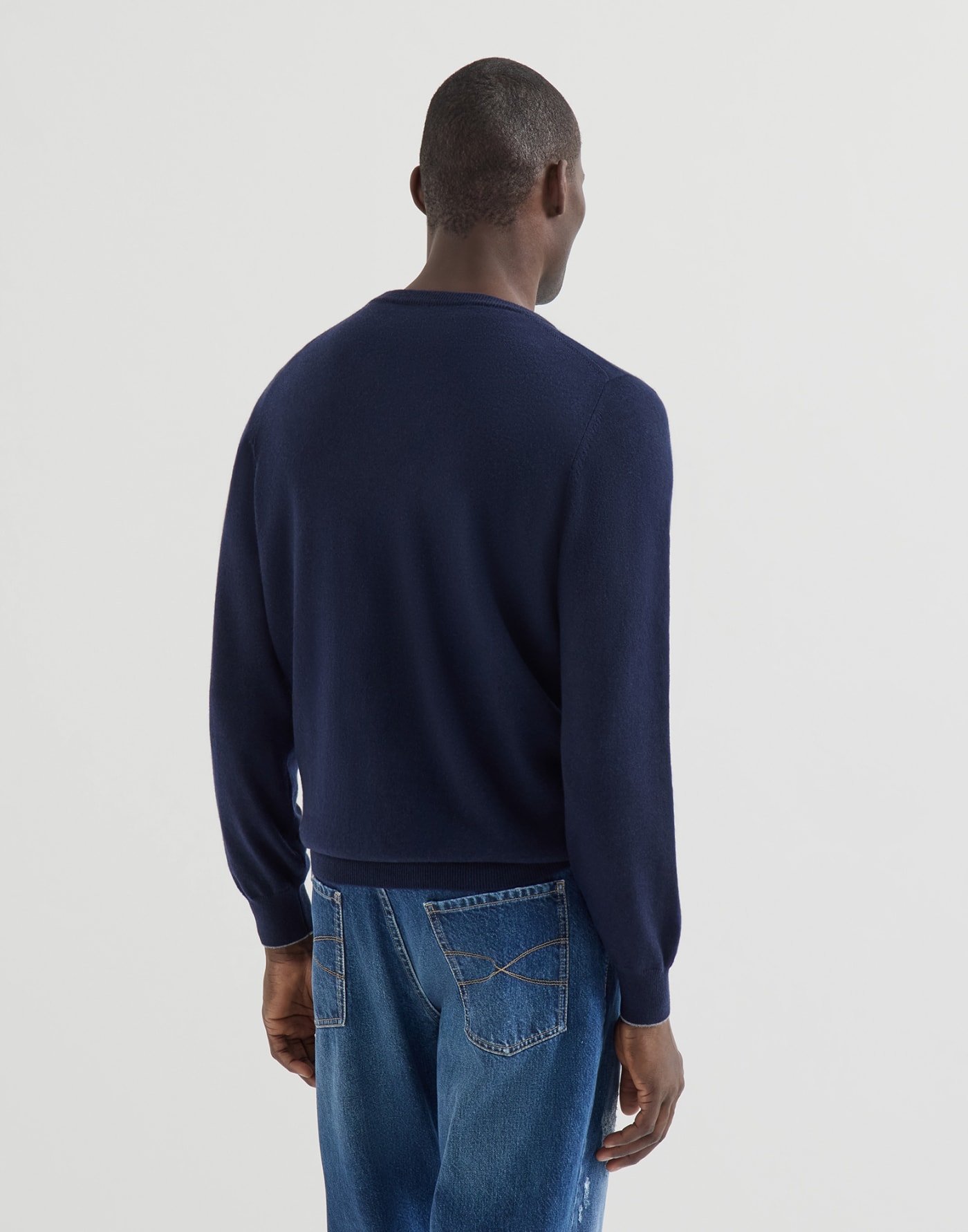 Cashmere sweater Navy Blue Man - Brunello Cucinelli