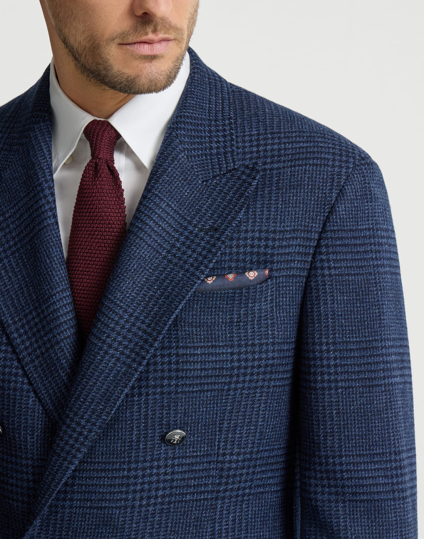 Silk knit tie Amaranth Man - Brunello Cucinelli