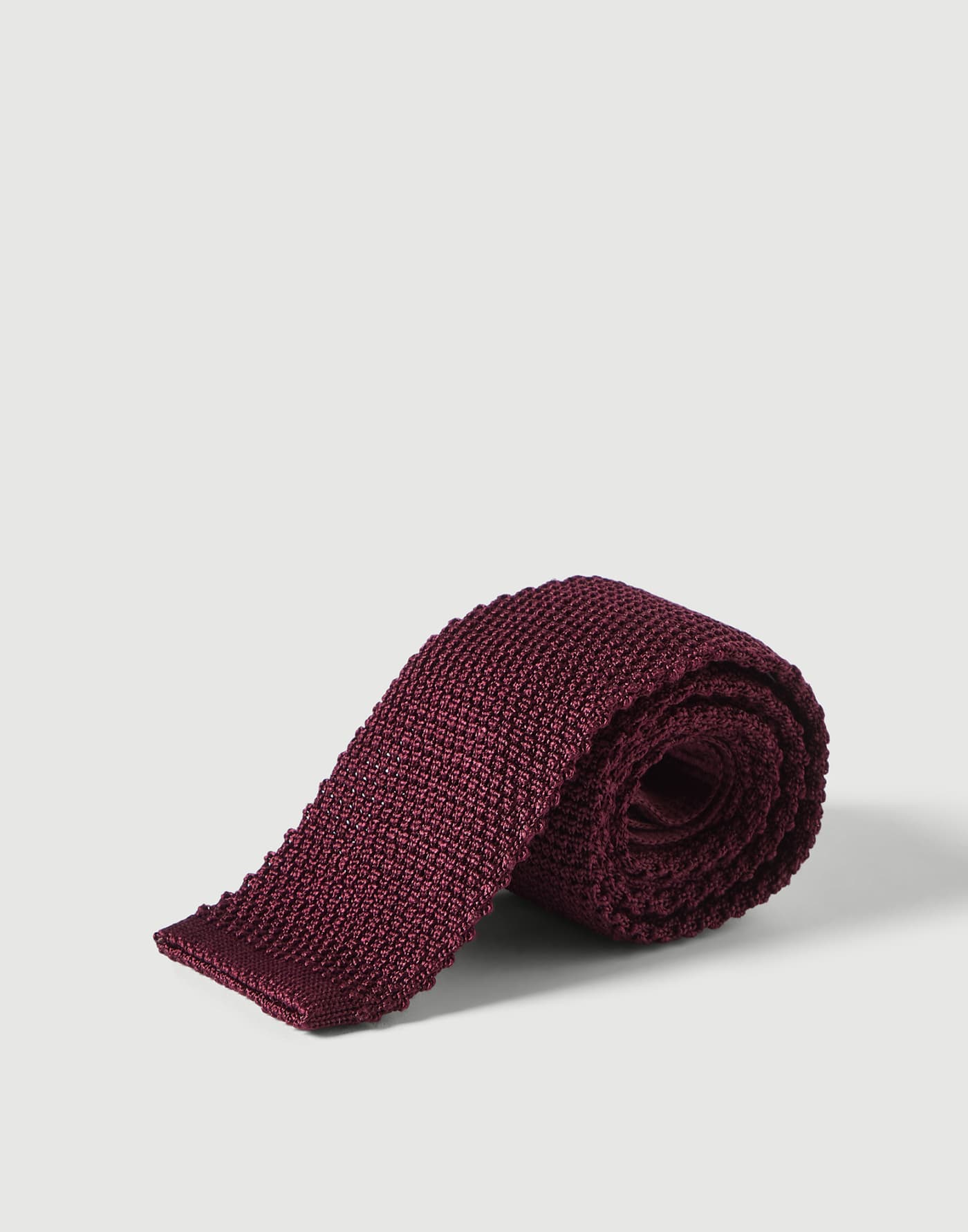 Silk knit tie Amaranth Man - Brunello Cucinelli