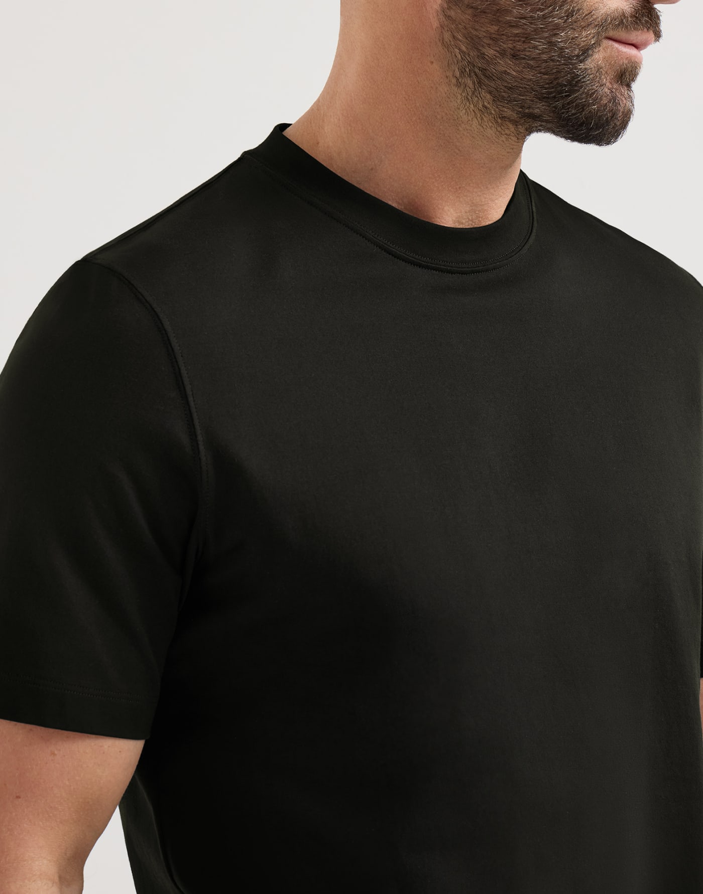 Cotton jersey crew neck T-shirt Black Man - Brunello Cucinelli