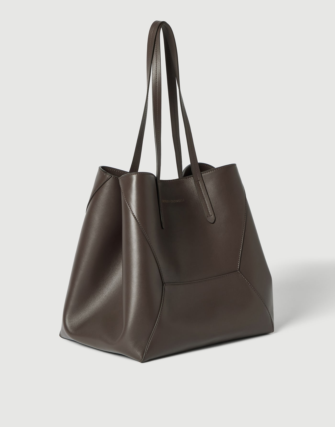 Calfskin BC Duo bag Rust Brown Woman - Brunello Cucinelli