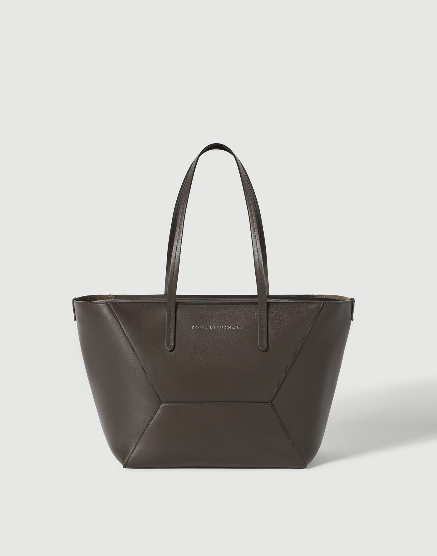 Calfskin BC Duo small  bag Rust Brown Woman - Brunello Cucinelli