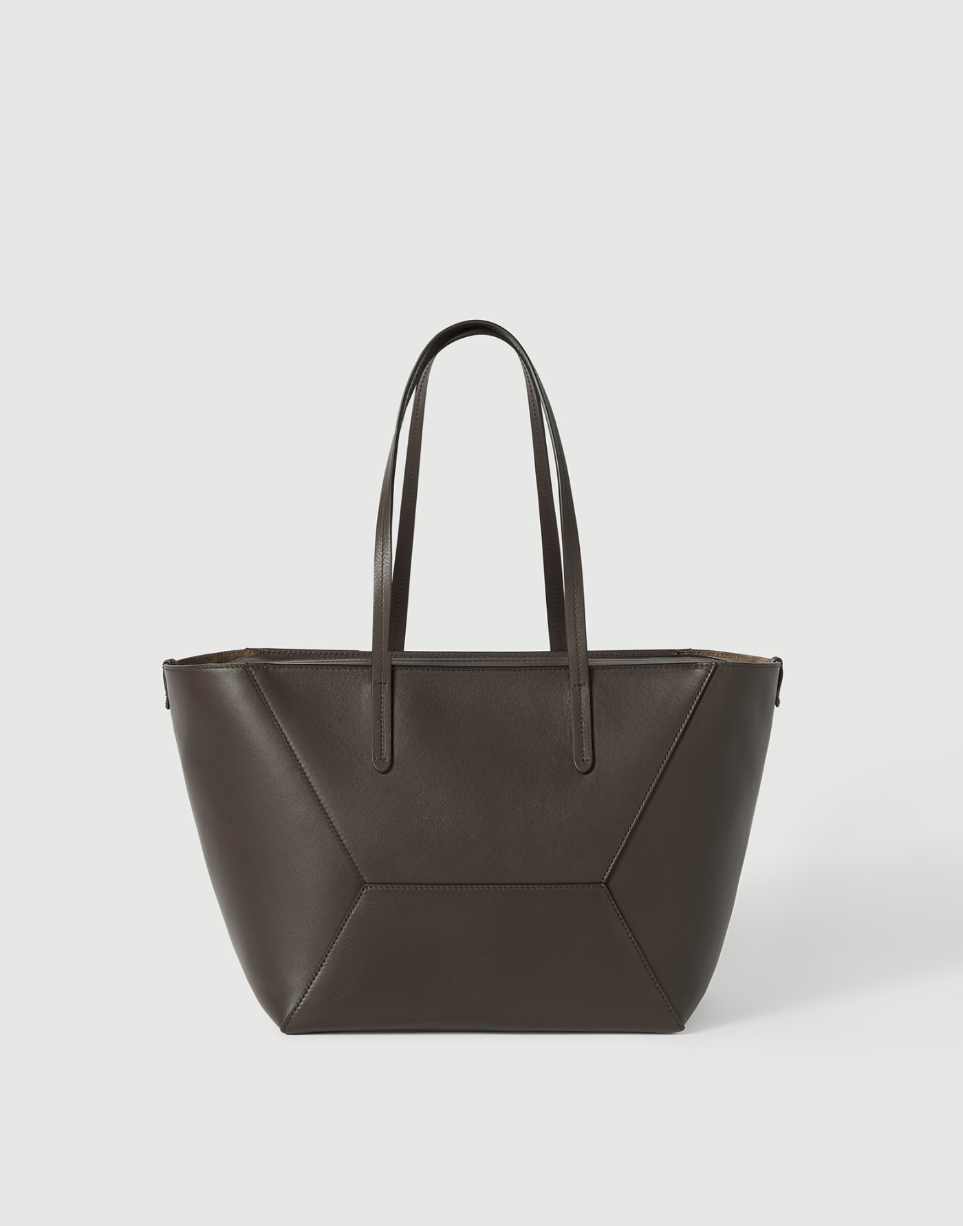 Calfskin BC Duo small  bag Rust Brown Woman - Brunello Cucinelli