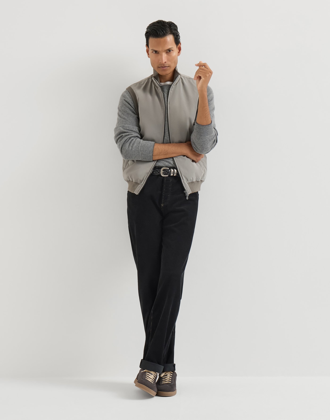 Corduroy trousers Black Man - Brunello Cucinelli