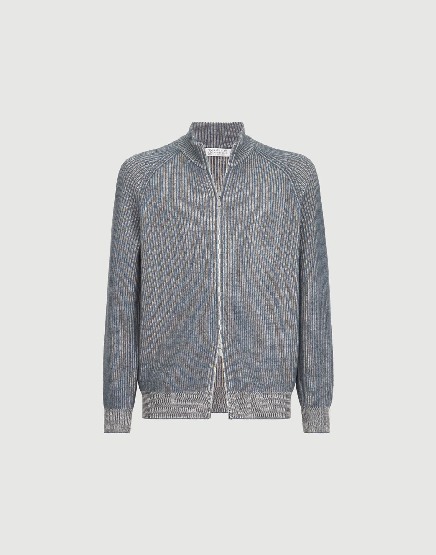 Cashmere vanisé cardigan Cerulean Man - Brunello Cucinelli