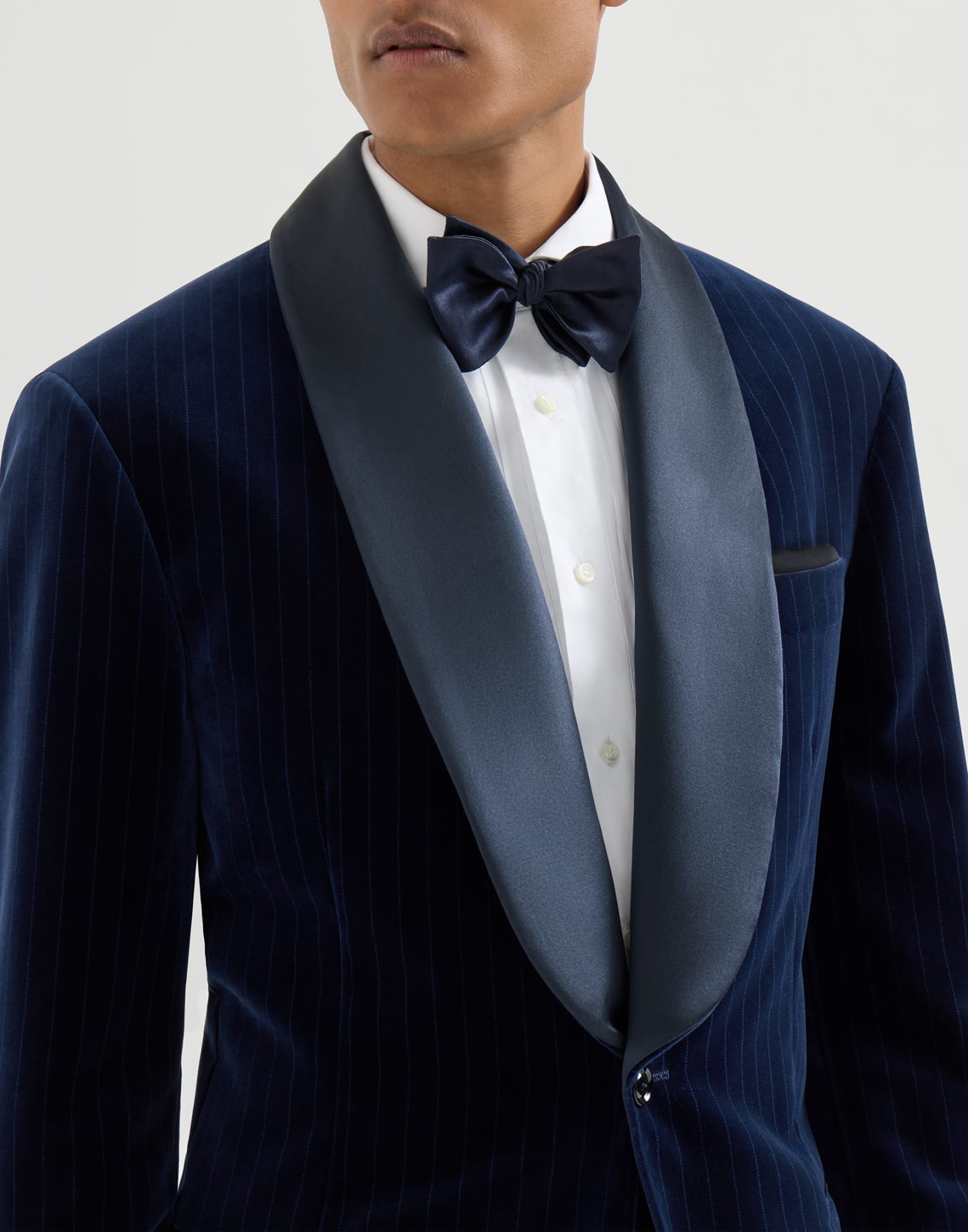 Tuxedo jacket Navy Blue Man - Brunello Cucinelli