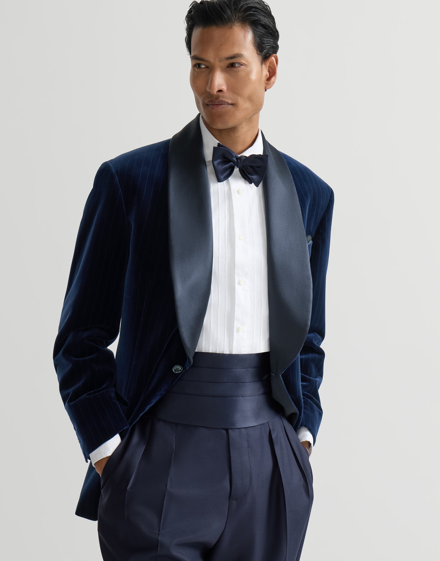 Tuxedo jacket Navy Blue Man - Brunello Cucinelli
