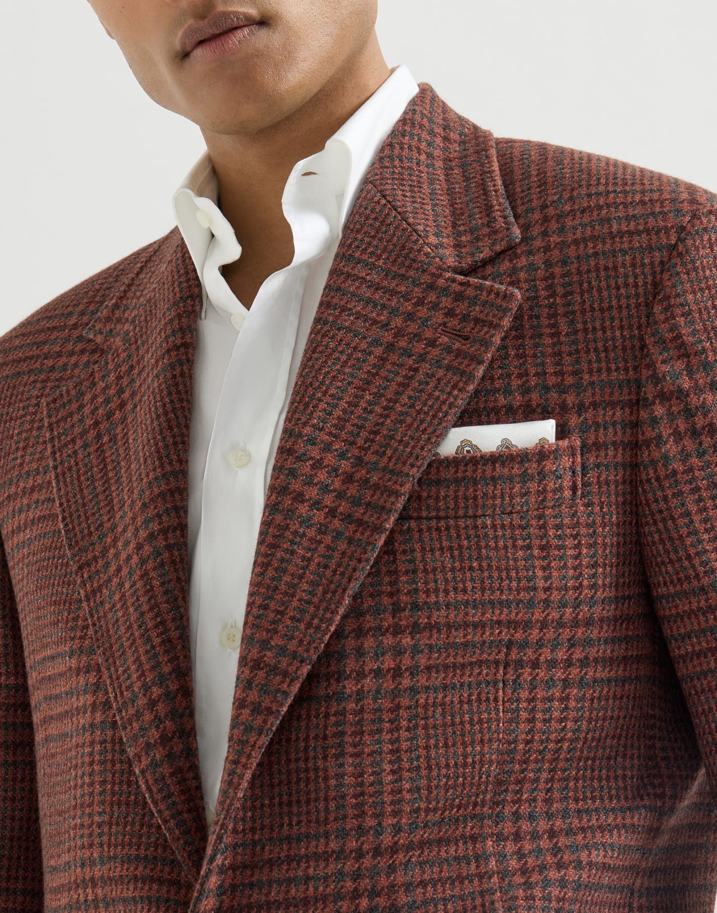 Prince of Wales Cavallo blazer Red Man - Brunello Cucinelli