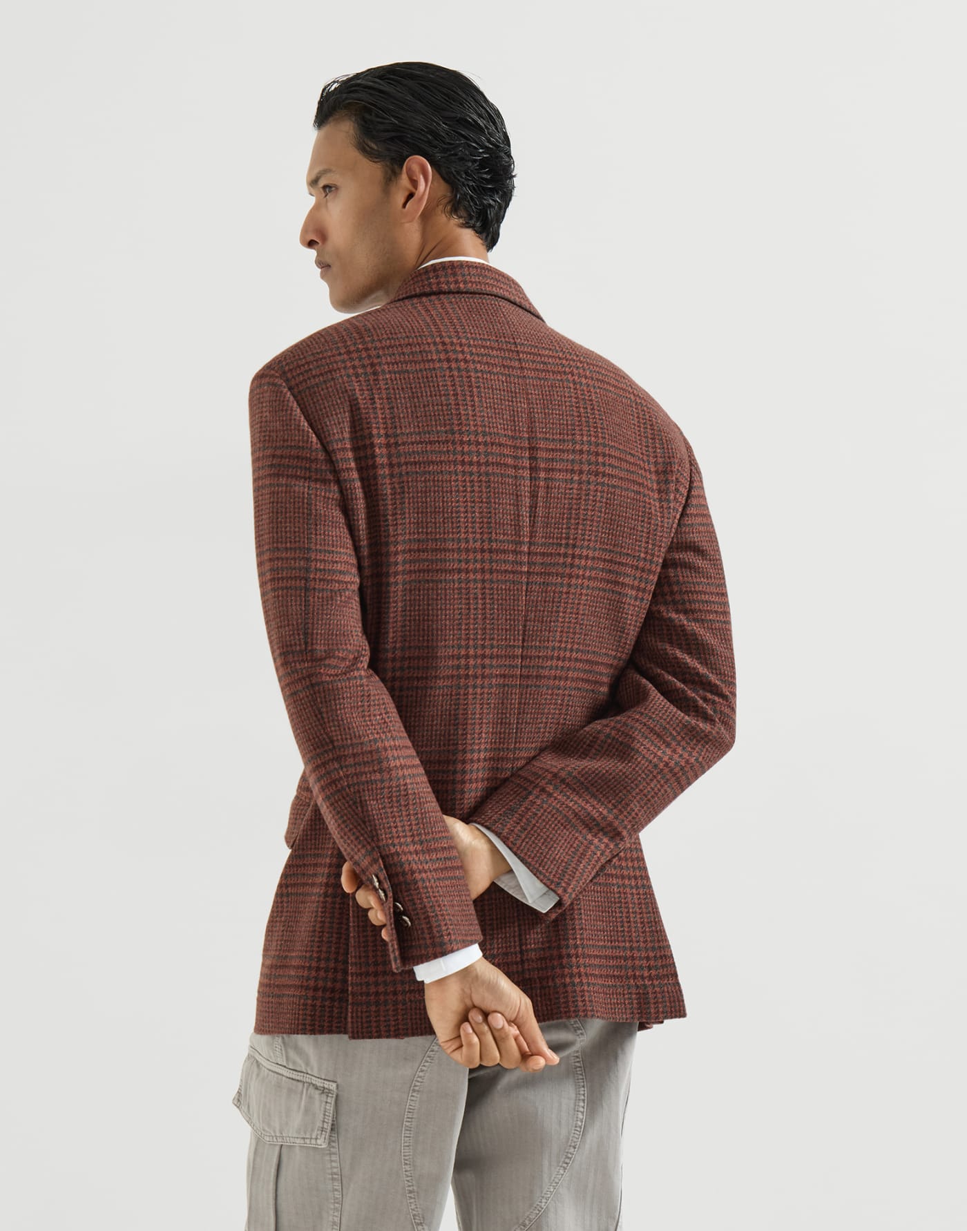 Prince of Wales Cavallo blazer Red Man - Brunello Cucinelli