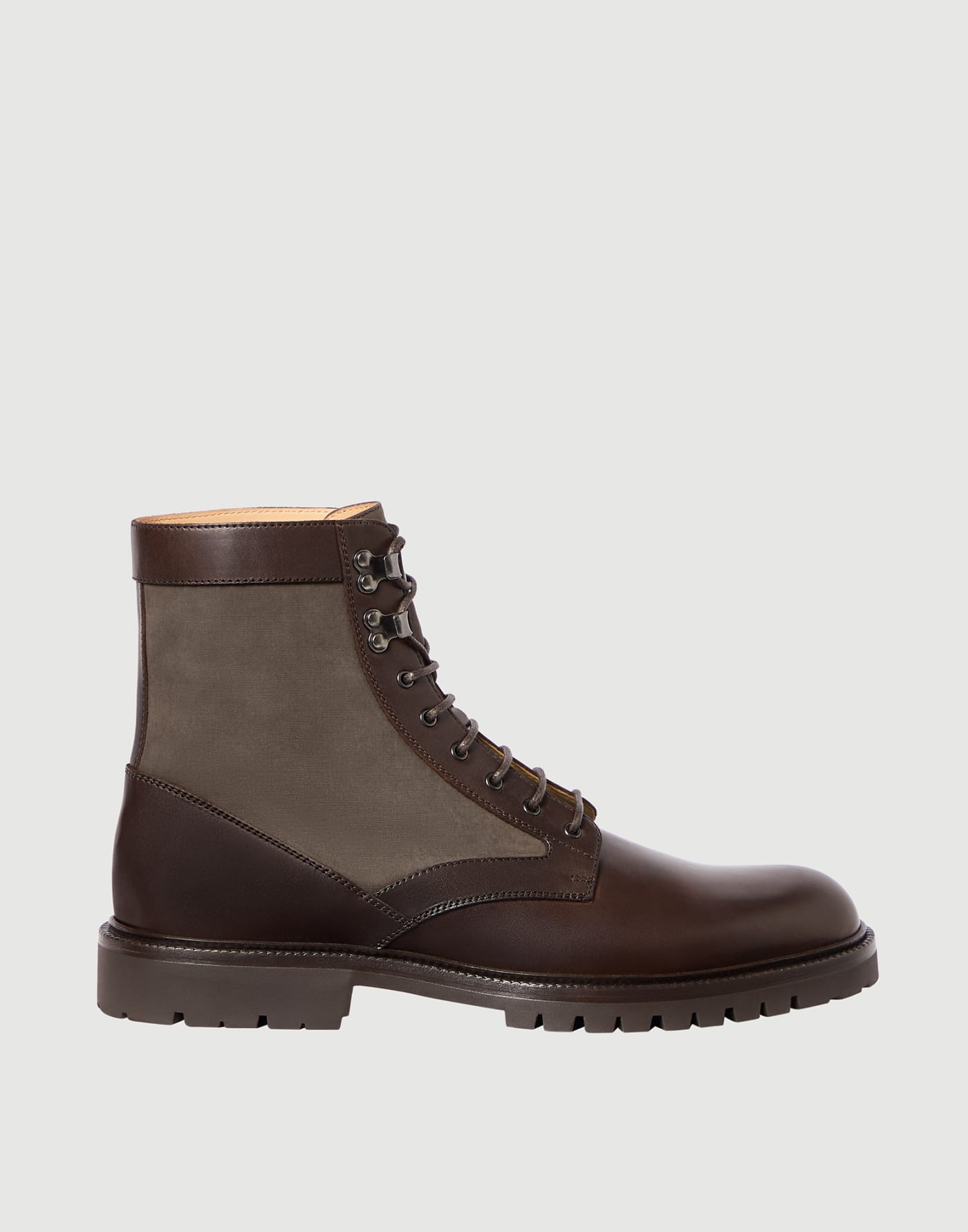Boot in vitello e tessuto techno Caffé Uomo - Brunello Cucinelli