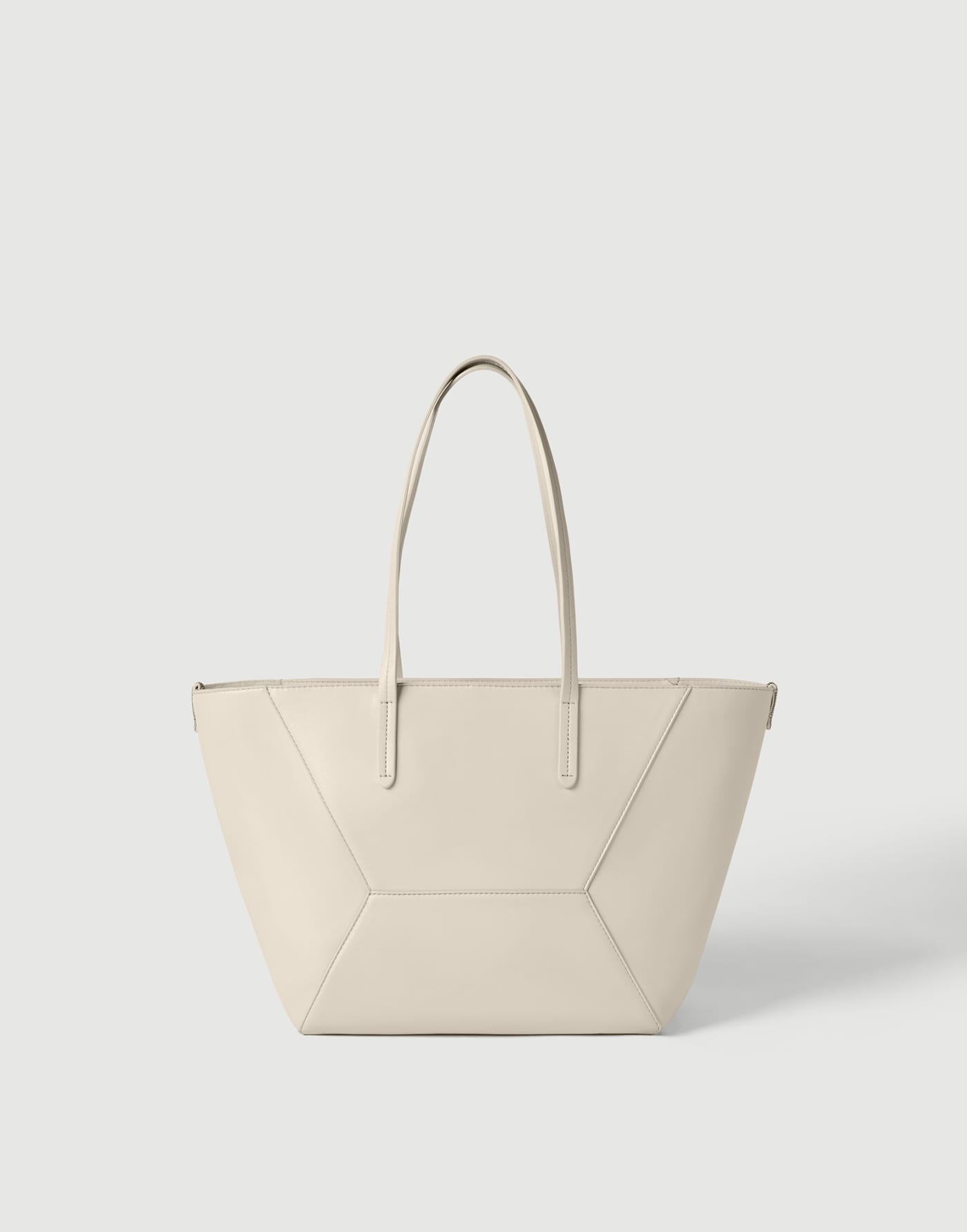 Petit sac BC Duo en cuir de veau Ivoire Femme - Brunello Cucinelli
