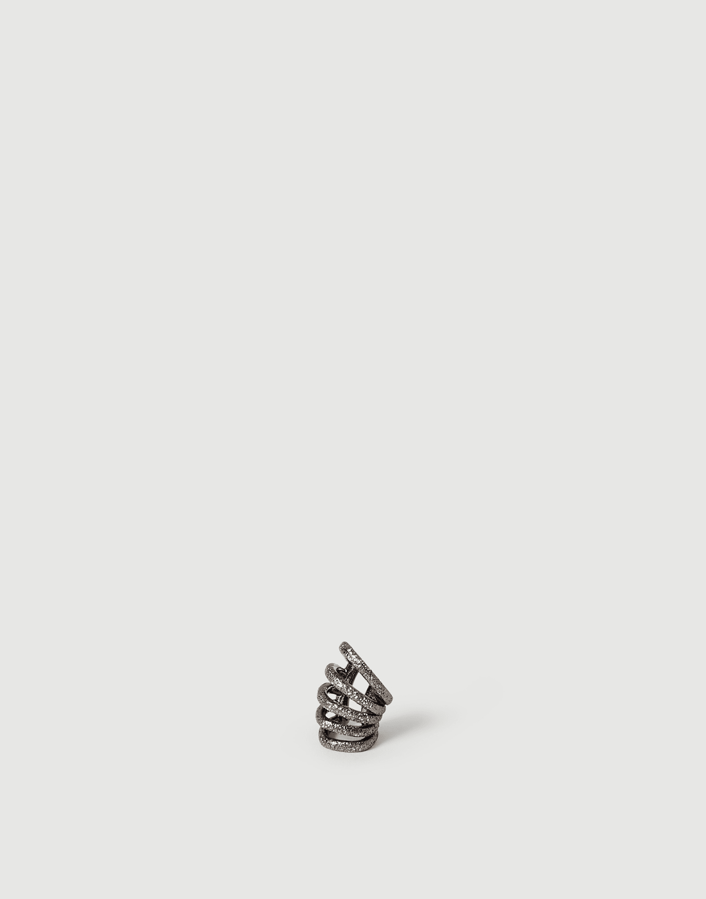 Shimmer Ear Cuff earrings Lignite Grey Woman - Brunello Cucinelli