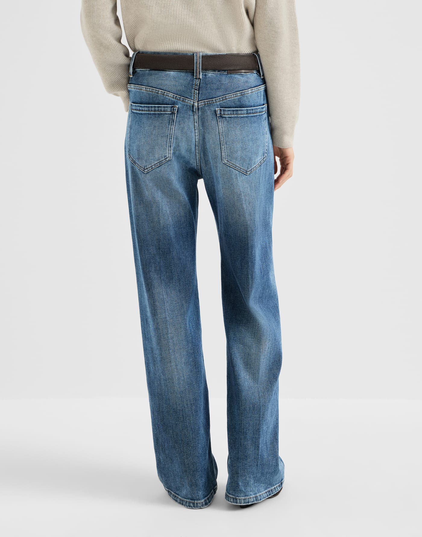 Contemporary Loose trousers Denim Woman - Brunello Cucinelli