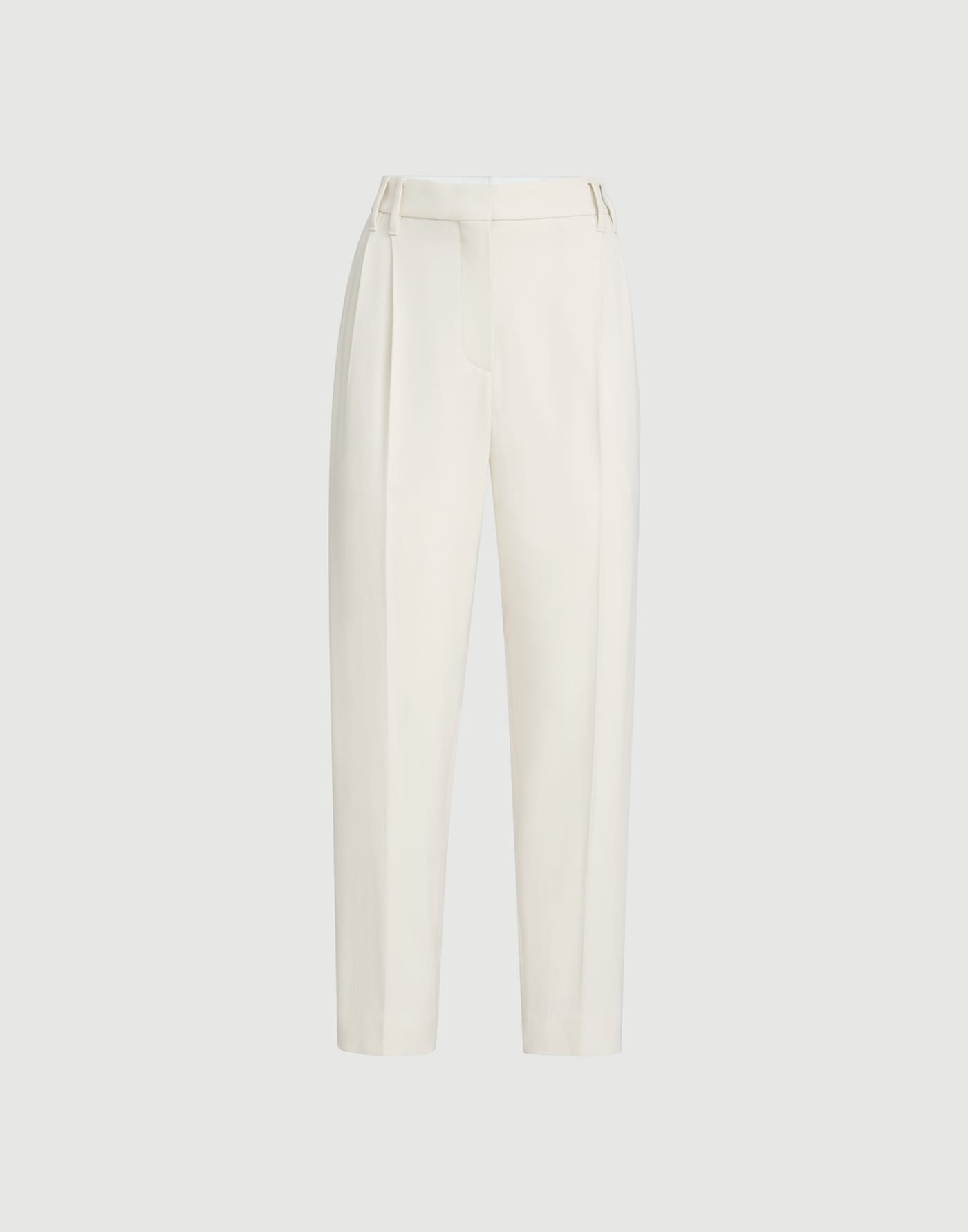 Slouchy trousers with monili Milk Woman - Brunello Cucinelli