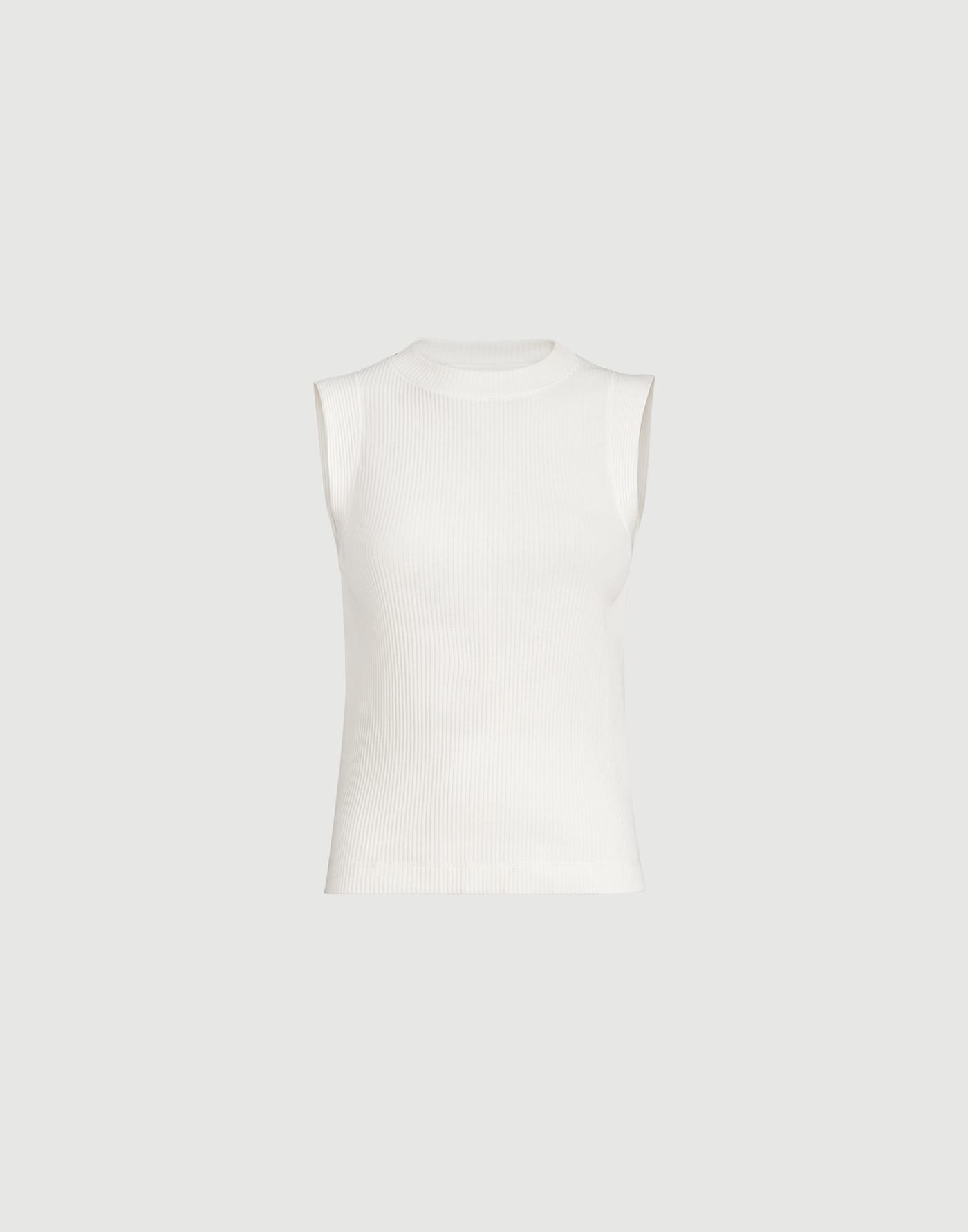 Ribbed jersey top with monili Ivory Woman - Brunello Cucinelli