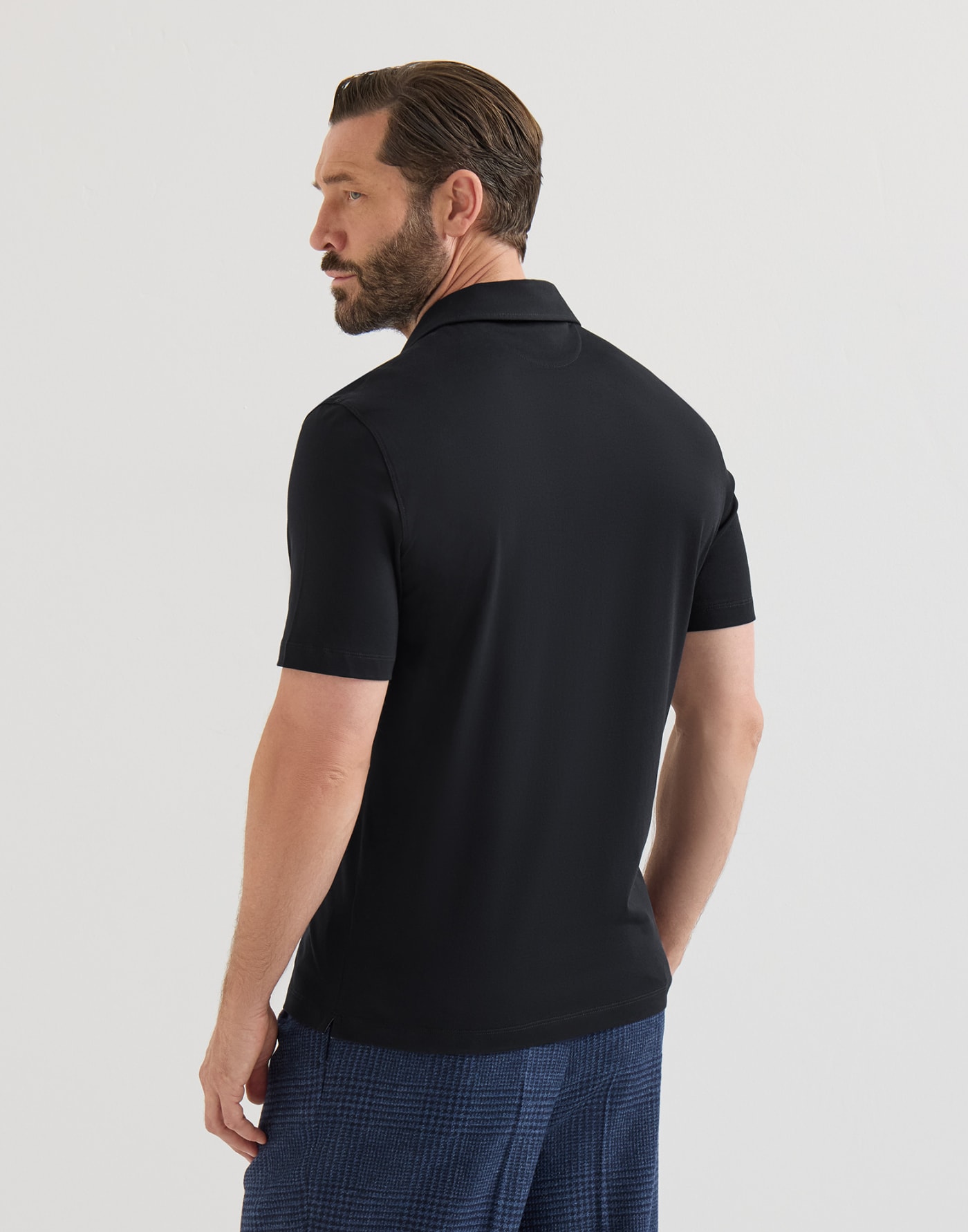 Jersey polo shirt Navy Blue Man - Brunello Cucinelli