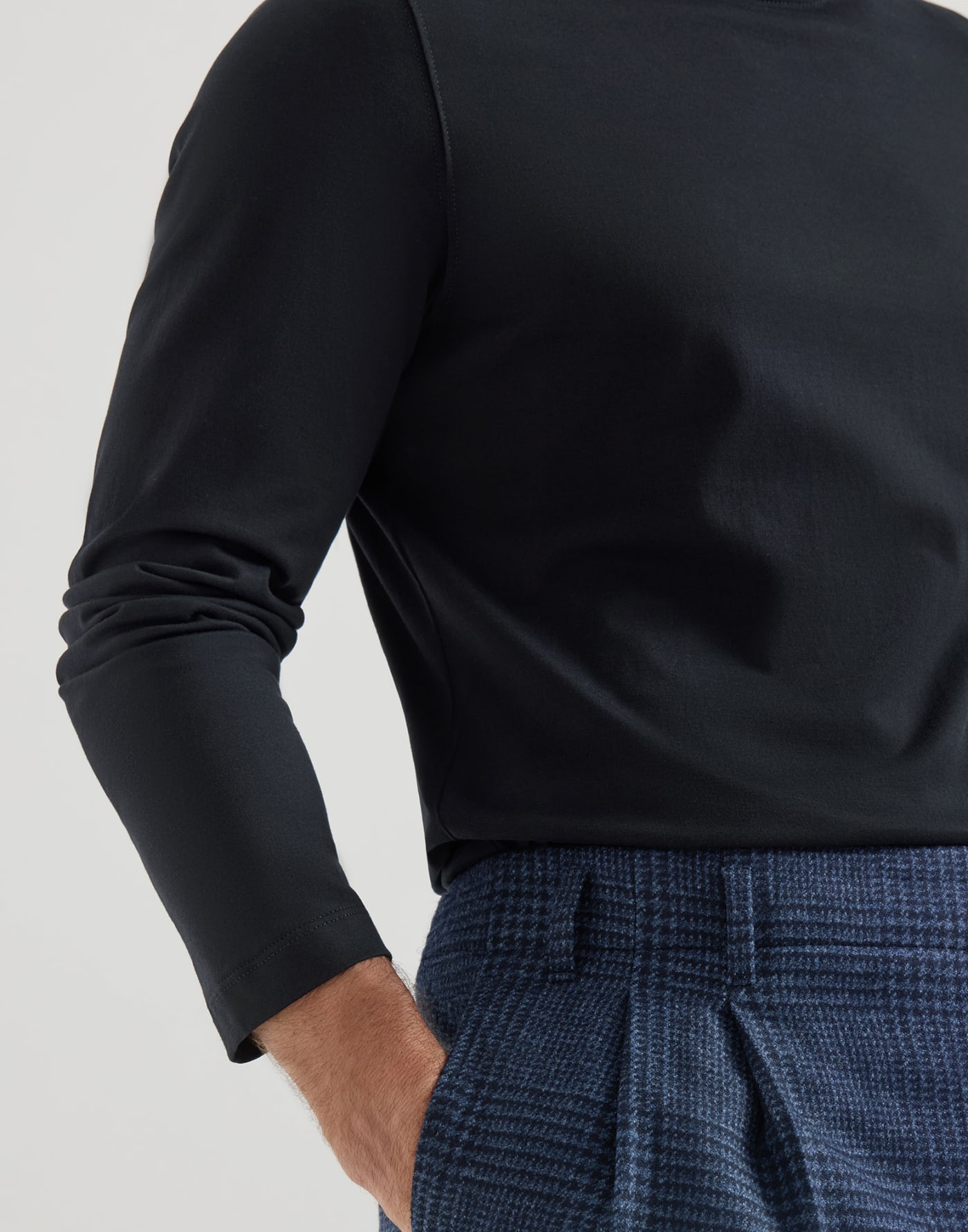 Crew-neck T-shirt Navy Blue Man - Brunello Cucinelli
