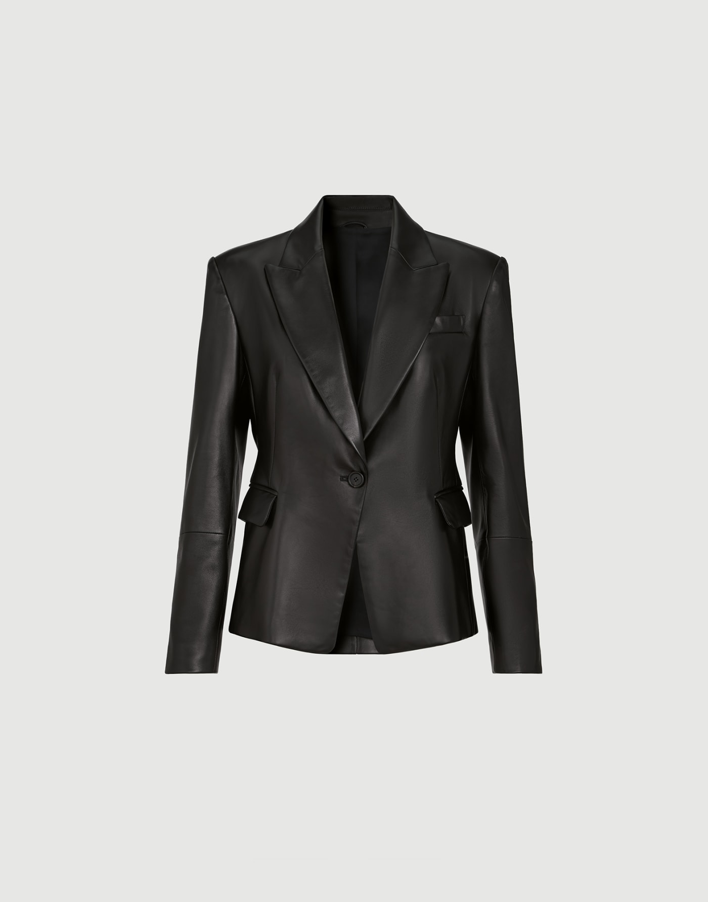 Nappa leather blazer with monili Black Woman - Brunello Cucinelli