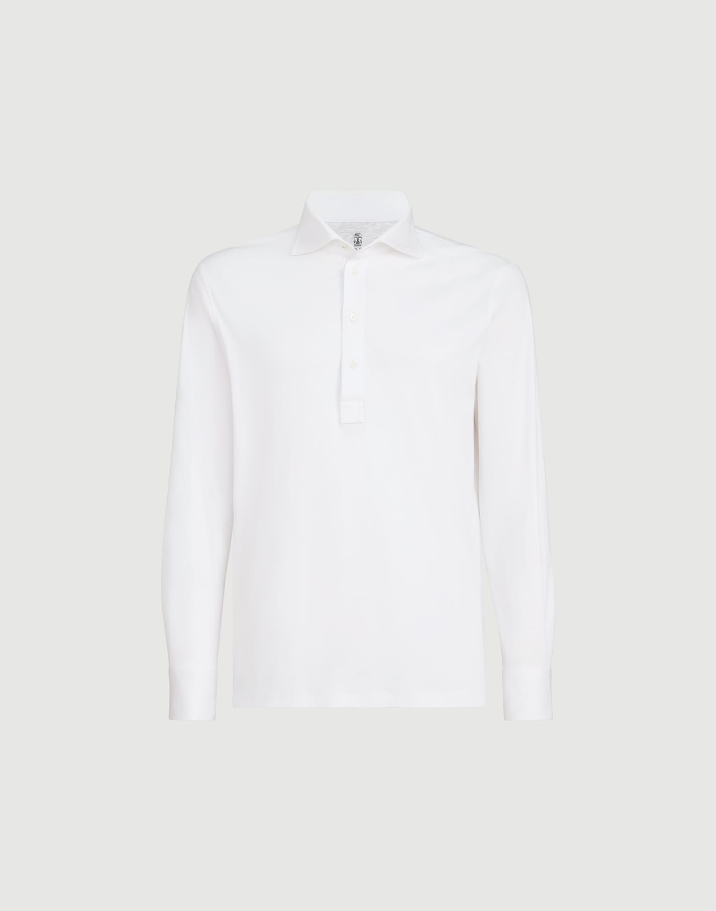 Polo with shirt collar White Man - Brunello Cucinelli