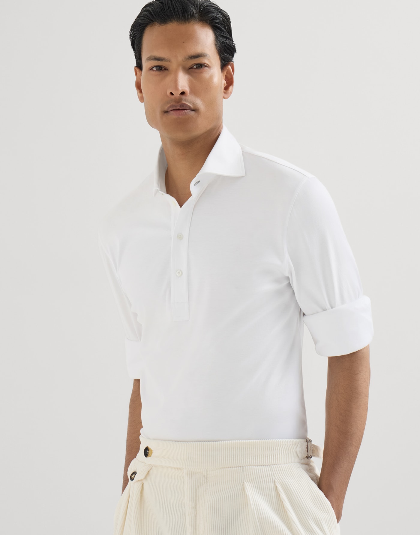 Polo with shirt collar White Man - Brunello Cucinelli