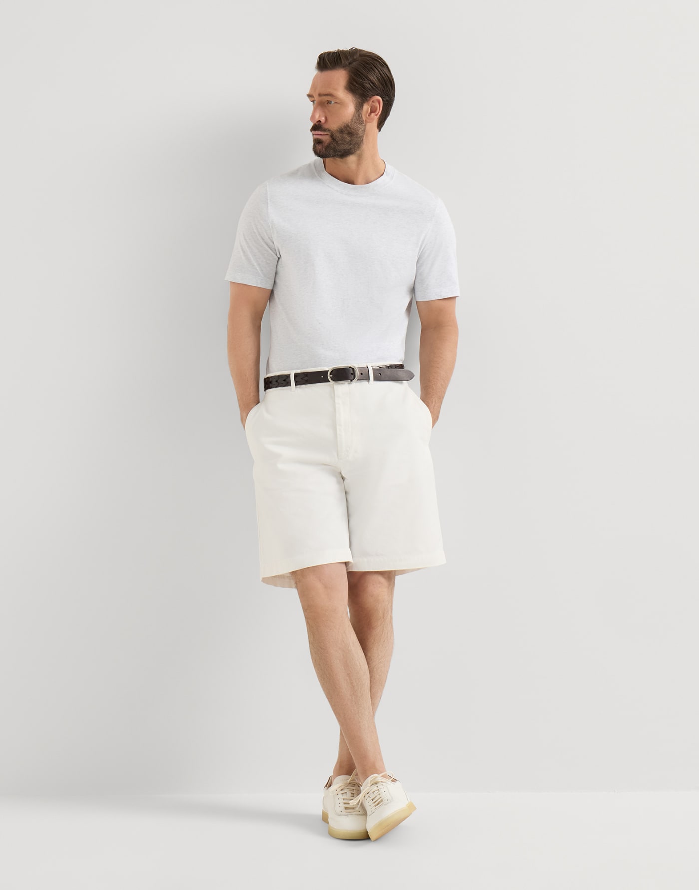Gabardine Bermuda shorts White Man - Brunello Cucinelli