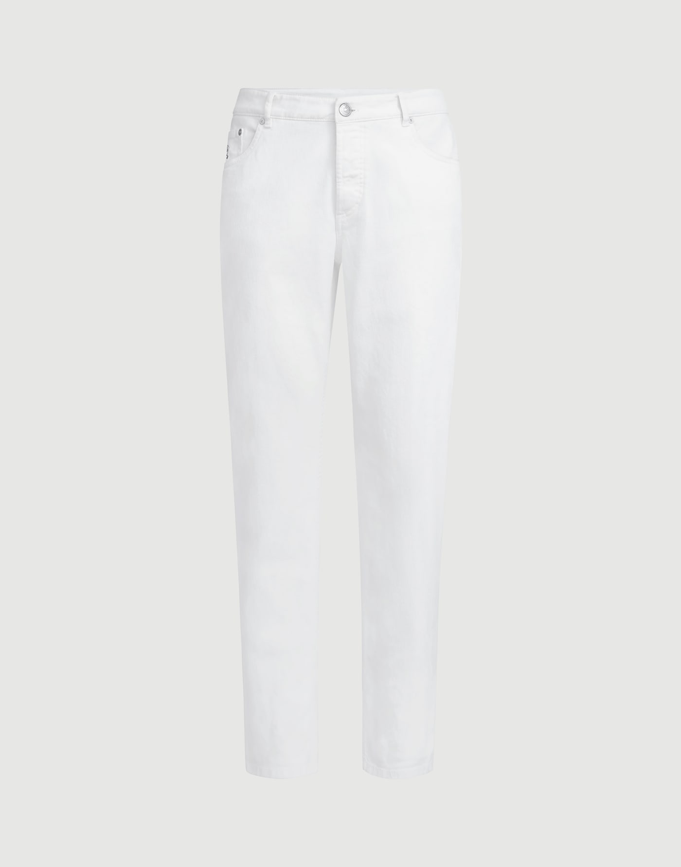 Traditional fit five-pocket trousers White Man - Brunello Cucinelli