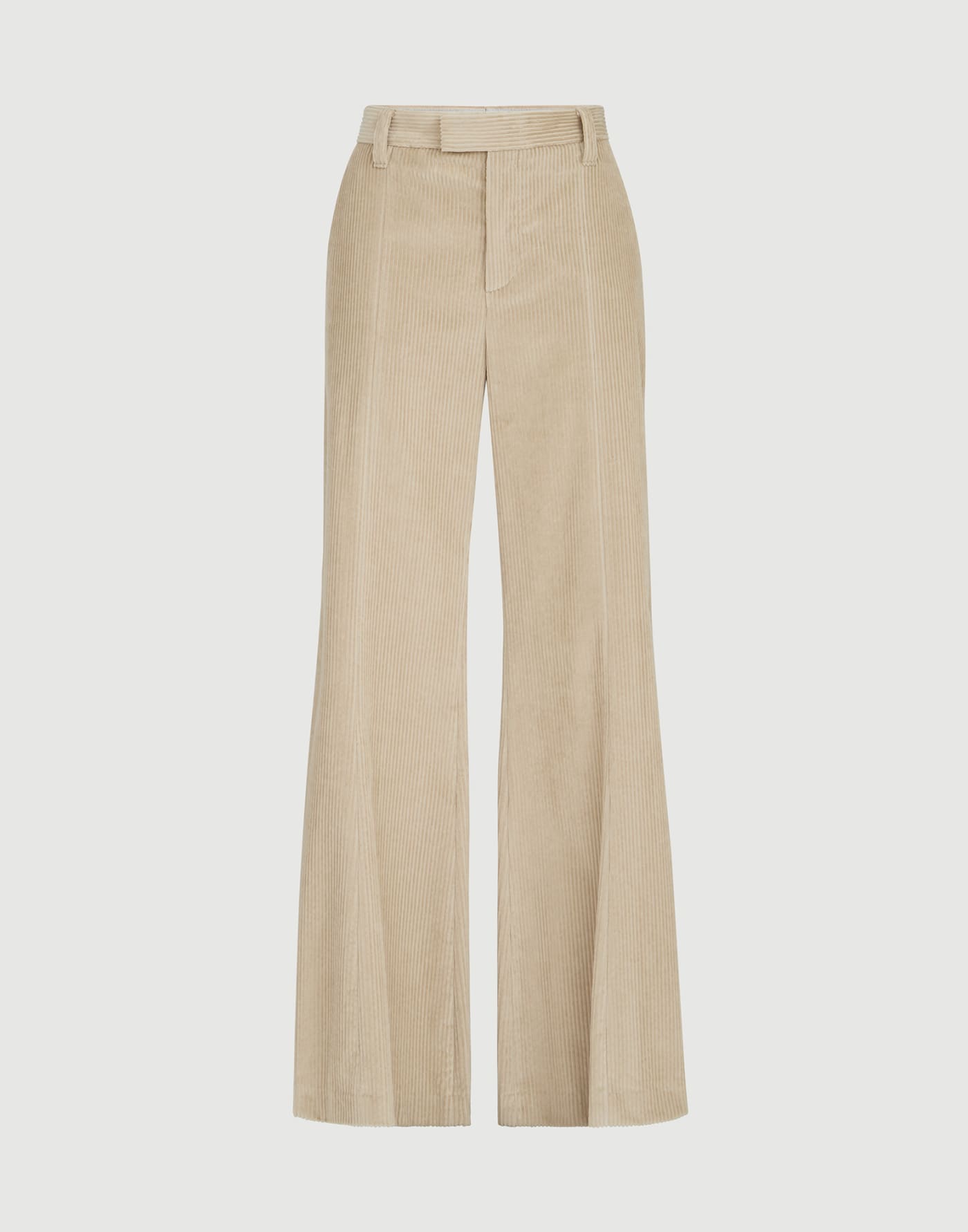 Wide flare trousers Cream Woman - Brunello Cucinelli