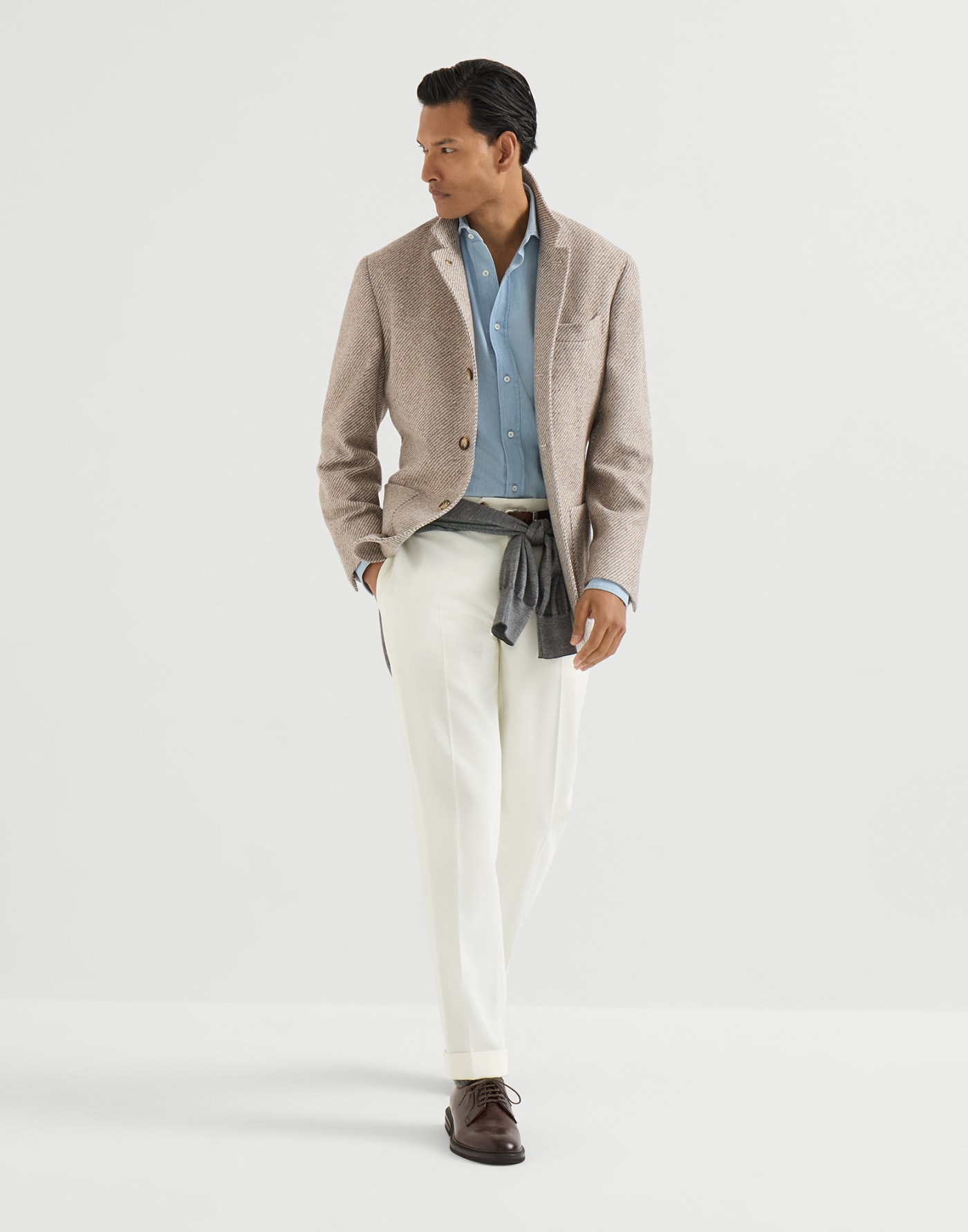 Italian fit trousers Panama Man - Brunello Cucinelli