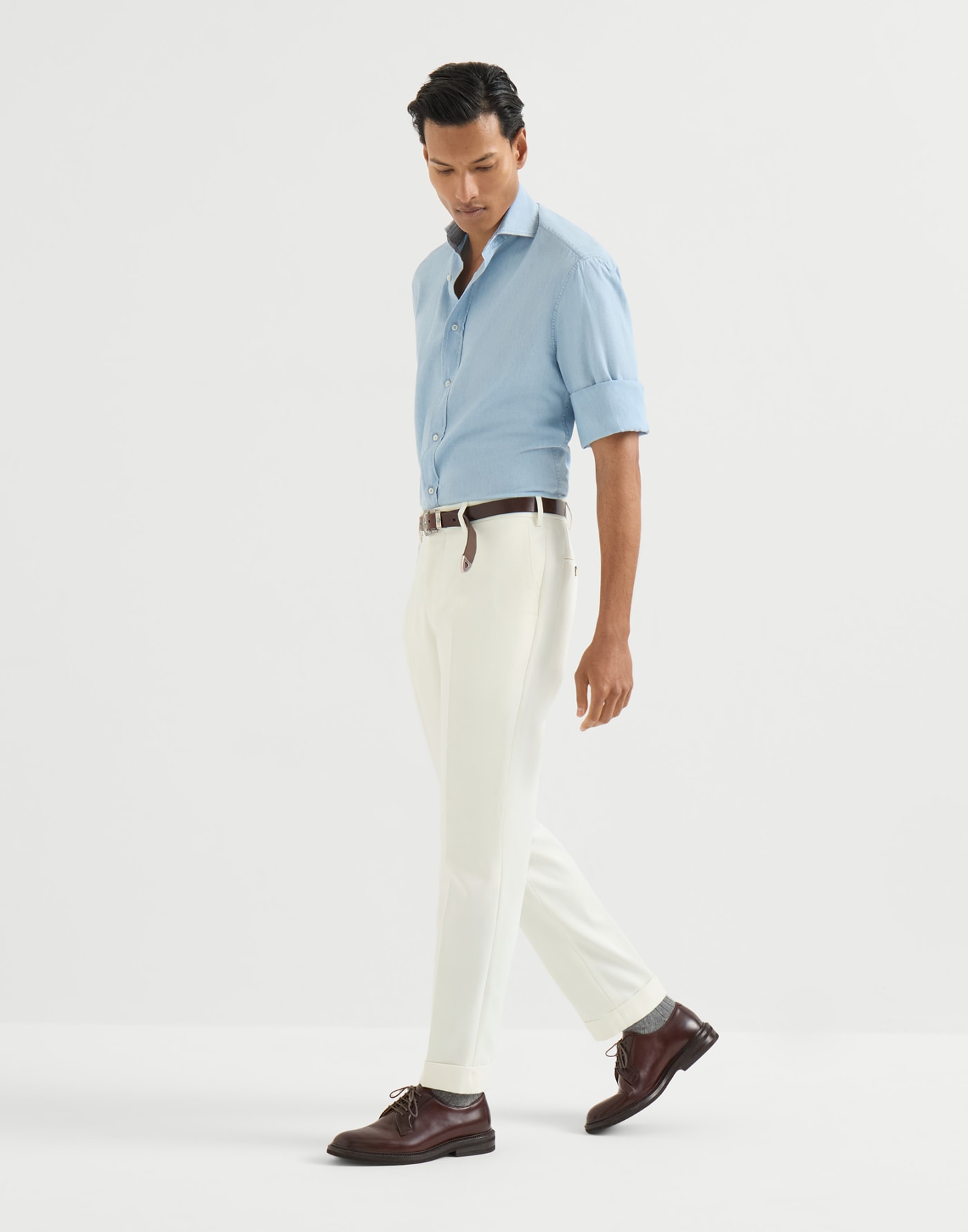 Italian fit trousers Panama Man - Brunello Cucinelli